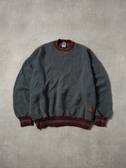 Vintage 90s Grey and Maroon Russell Athletics Crewneck (XL)