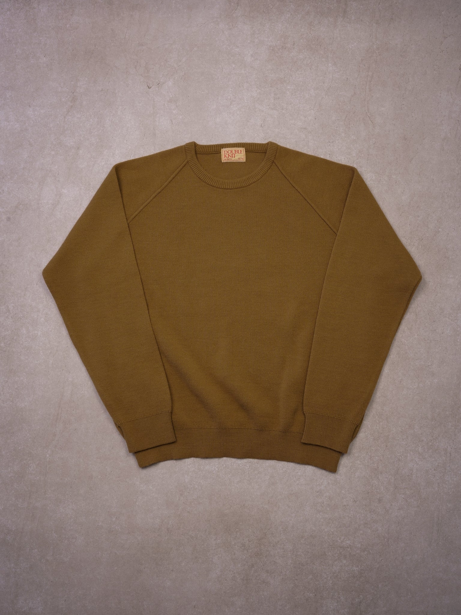 Vintage 80s Coffee Warren Double Knit Crewneck (L)