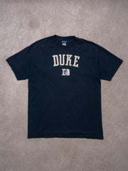 Vintage 90s Navy Duke University x Champs Tee (M)