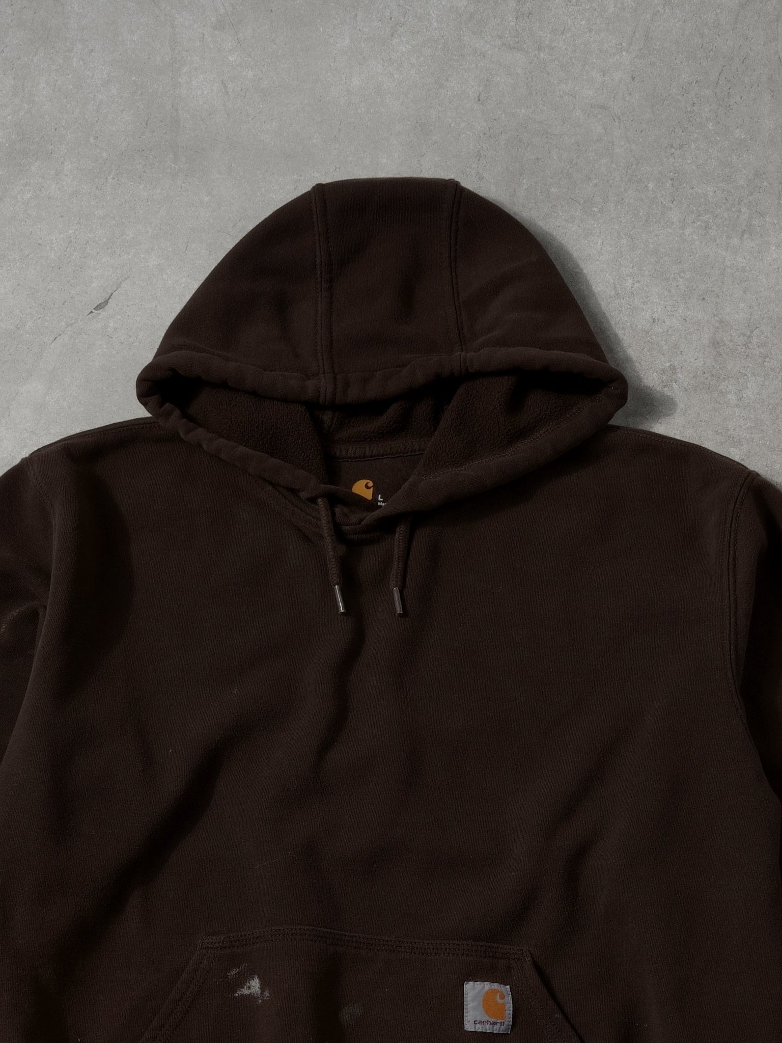 Vintage Y2K Brown Original Fit Carhartt Blank Hoodie (XL)