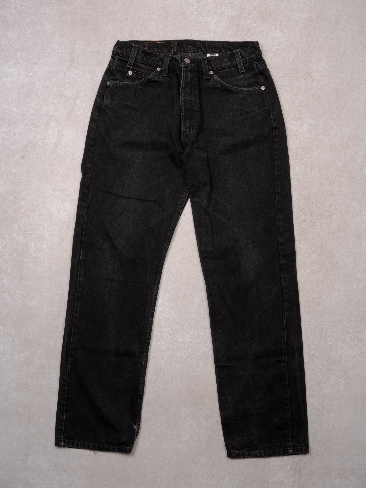 Vintage 80s Black Levi 505 Denim Jean (30x30)