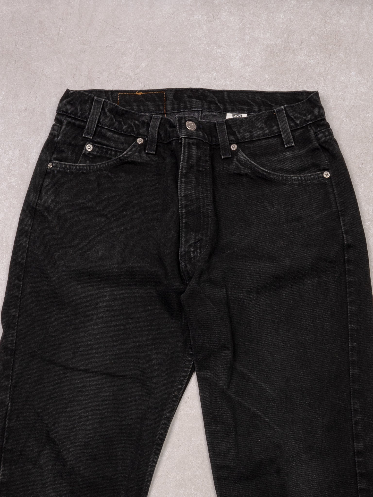 Vintage 80s Black Levi 505 Denim Jean (30x30)