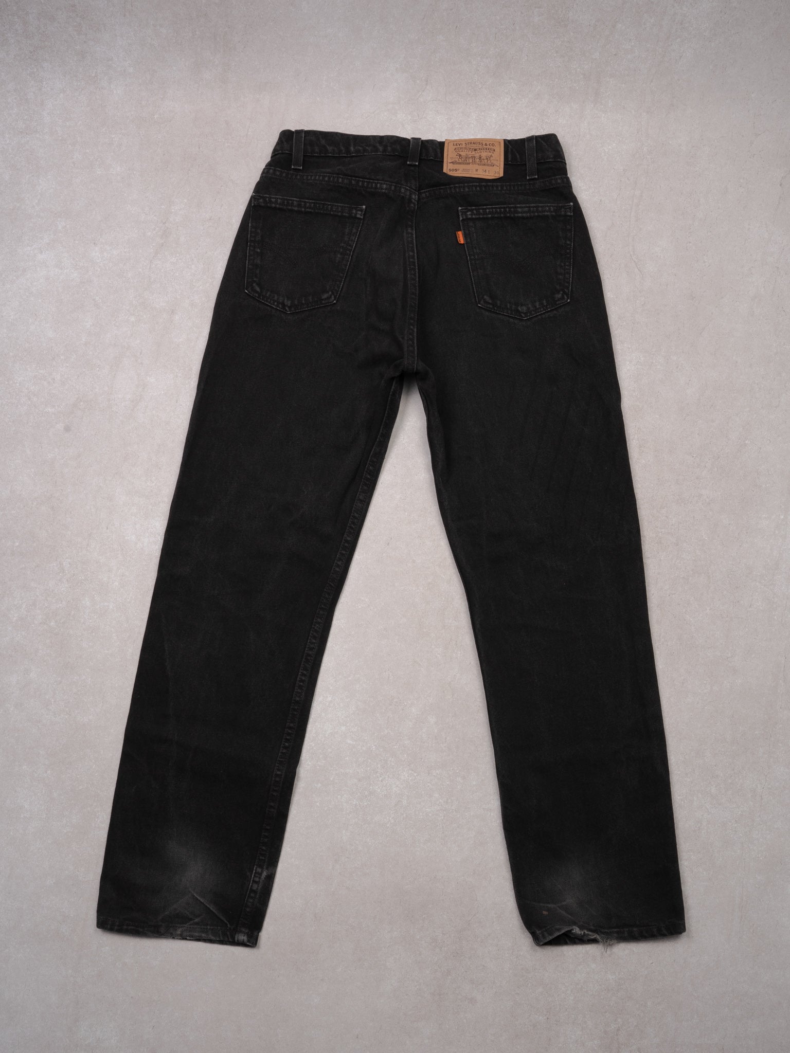 Vintage 80s Black Levi 505 Denim Jean (30x30)