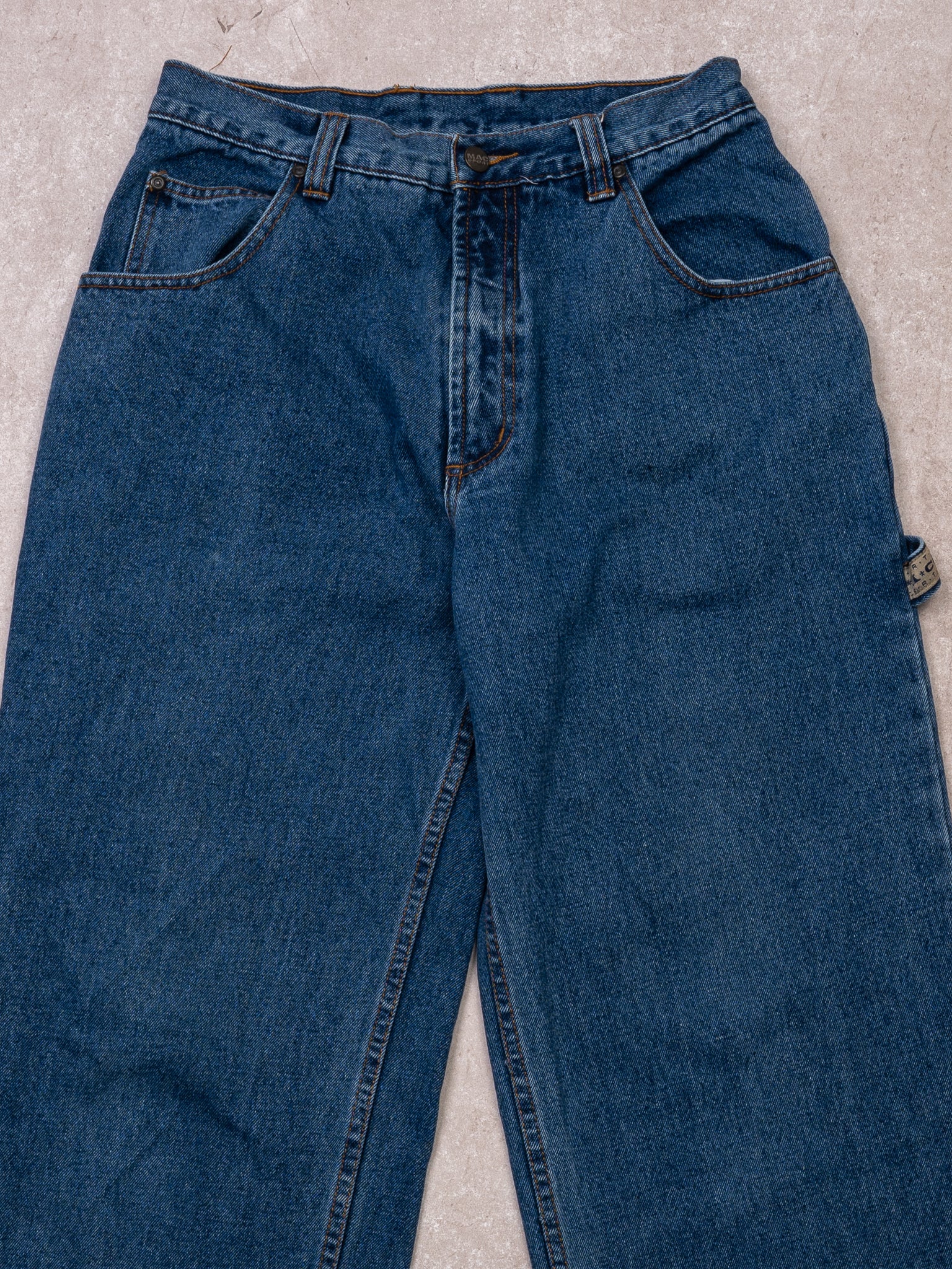 Vintage Y2K Blue Baggy Max Sport Cargo Pants (28 x 30)