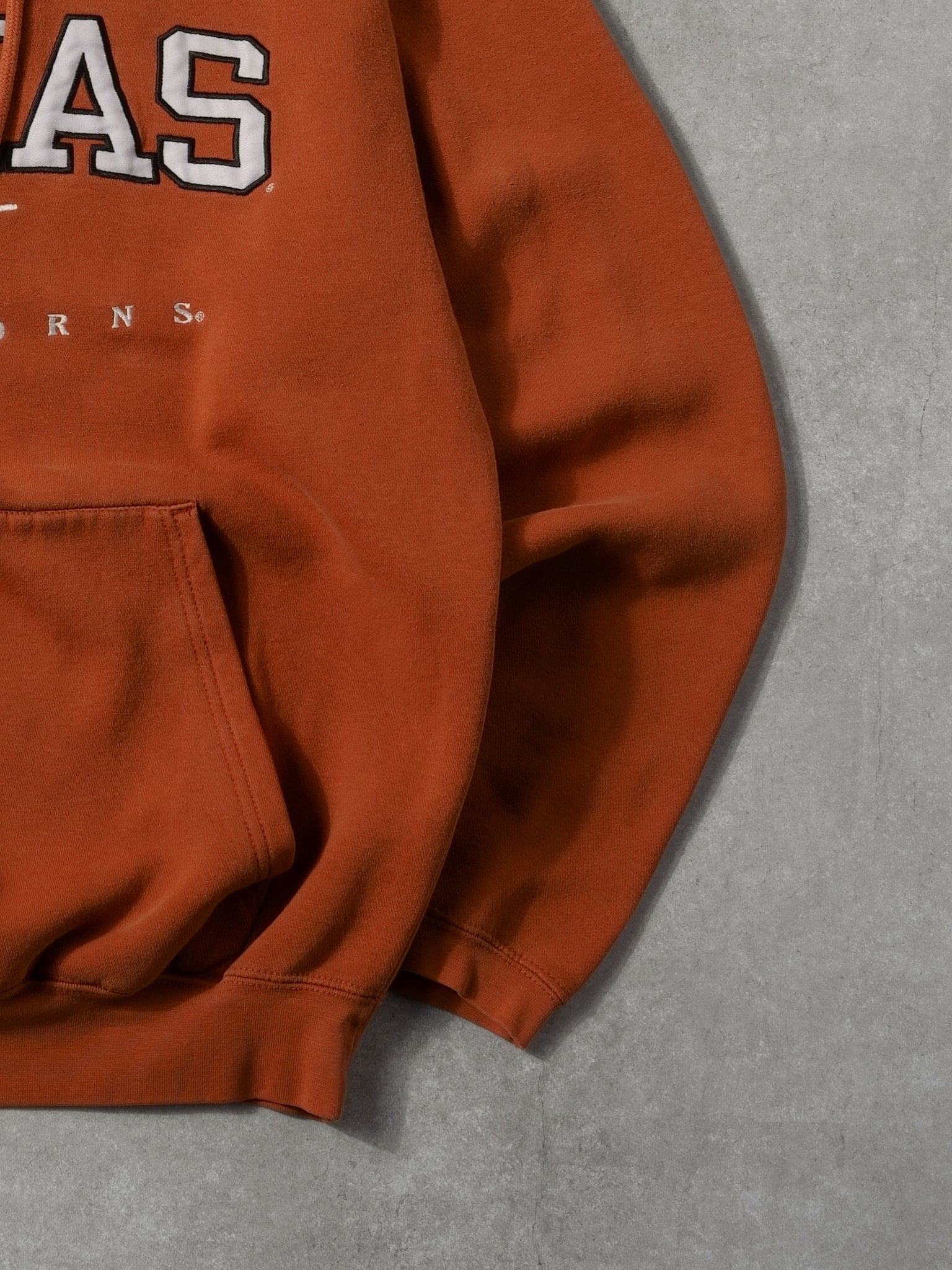 Vintage 90s Orange Texas Longhorn Embroidered Hoodie (M/L)