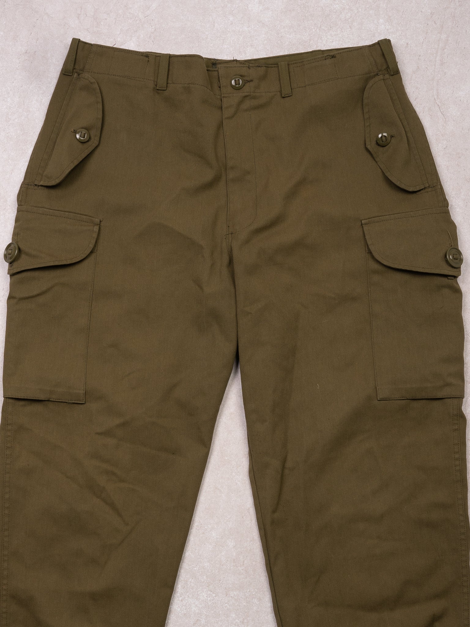 Vintage Green Army Outer Shell Combat Pants (36 x 30)