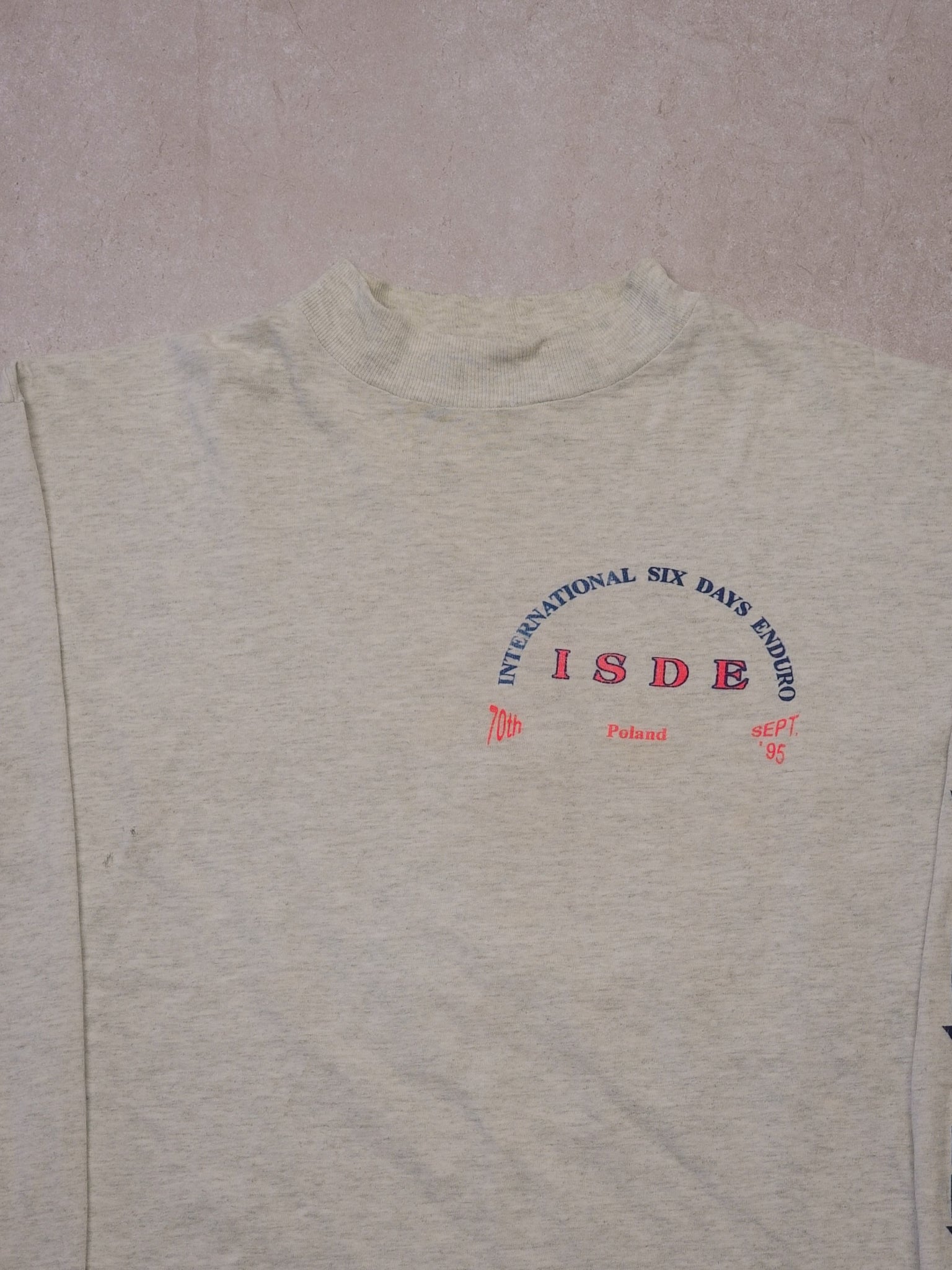 Vintage 90s Grey "International Six Day Enduro" Team Canada" Longsleeve (M/L)