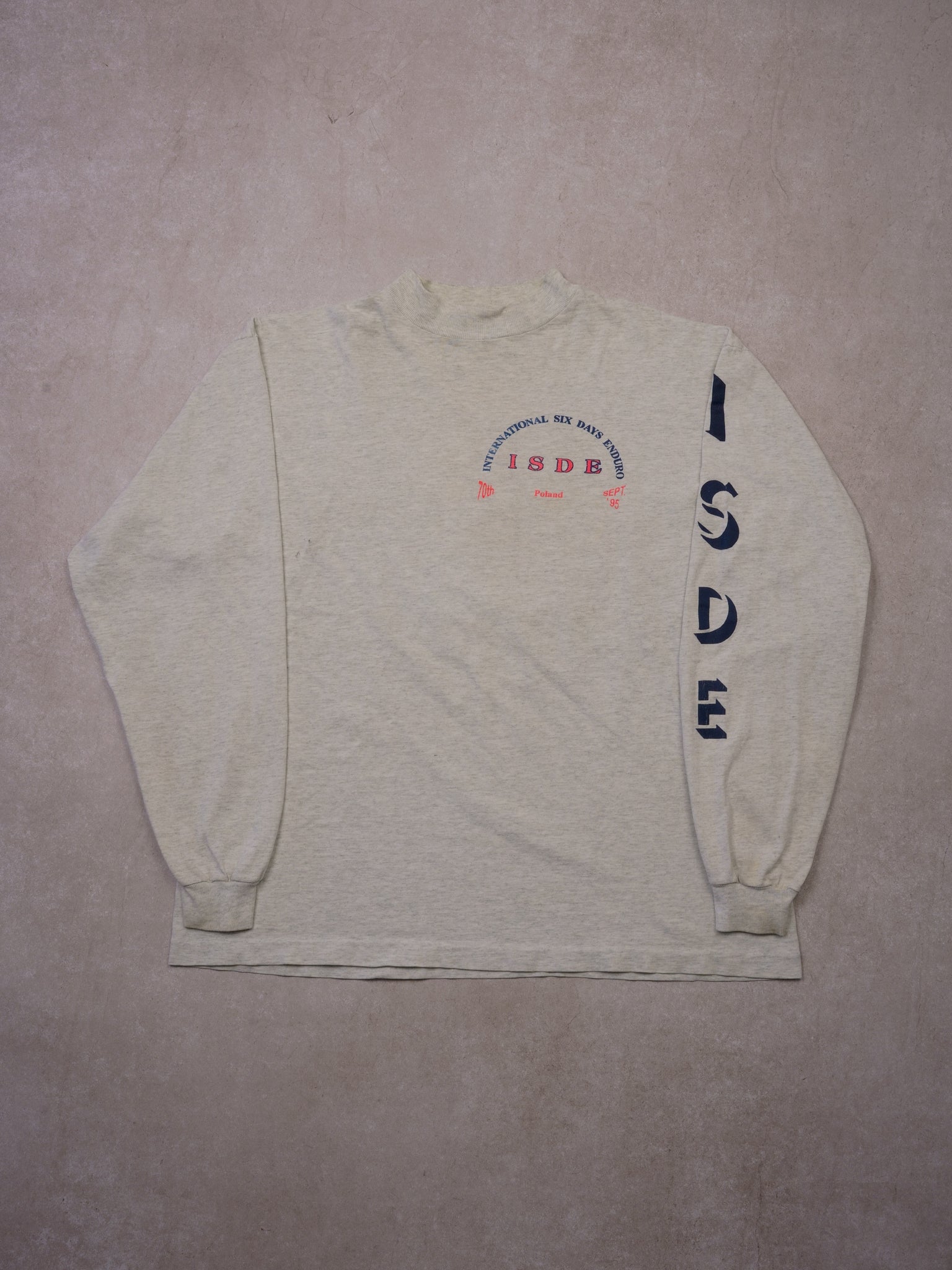 Vintage 90s Grey "International Six Day Enduro" Team Canada" Longsleeve (M/L)