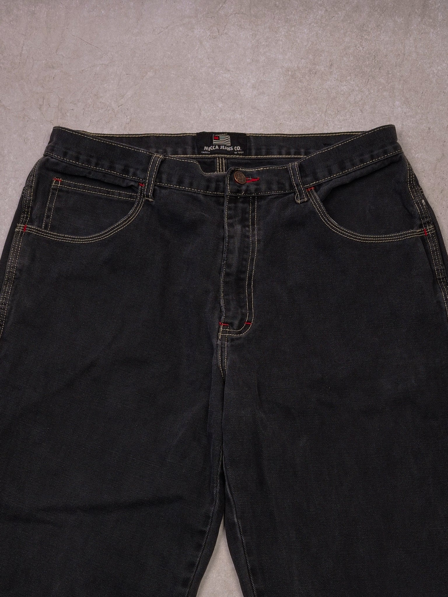 Vintage 90s Black Mecca Rare USA Denim Carpenter Pants (34x32)