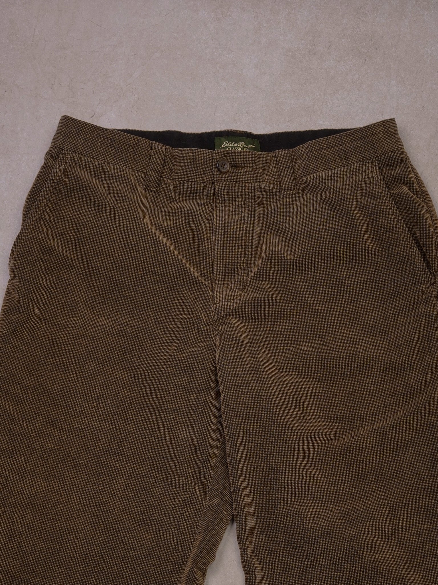 Vintage Brown Eddie Bauer Wool Classic Fit Pants (32x28)