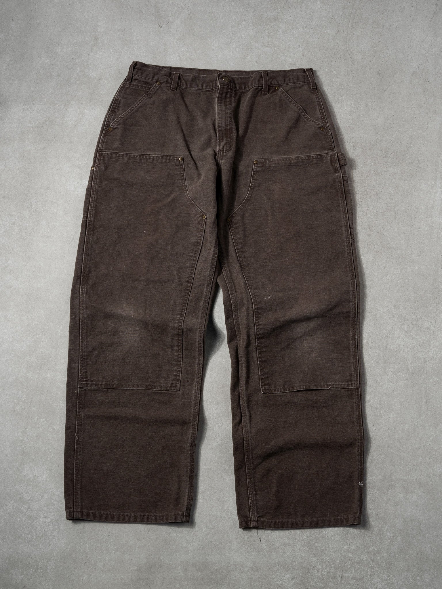 Vintage 90s Brown Carhartt Double Knee Carpenter Pants (38x31)