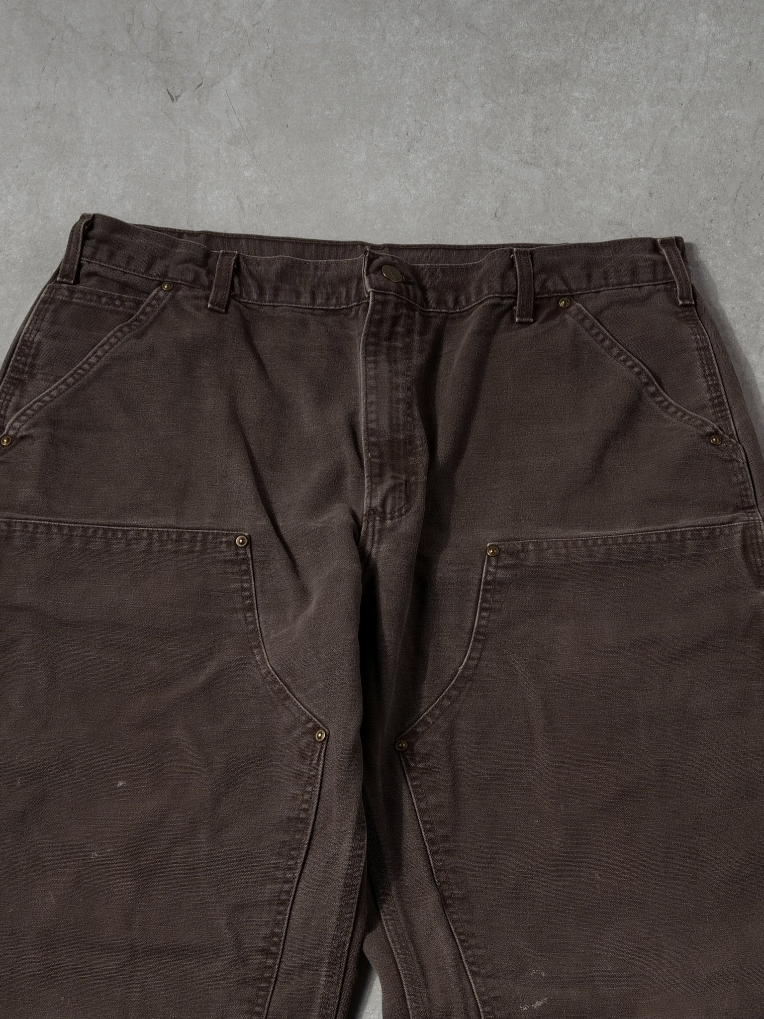 Vintage 90s Brown Carhartt Double Knee Carpenter Pants (38x31)