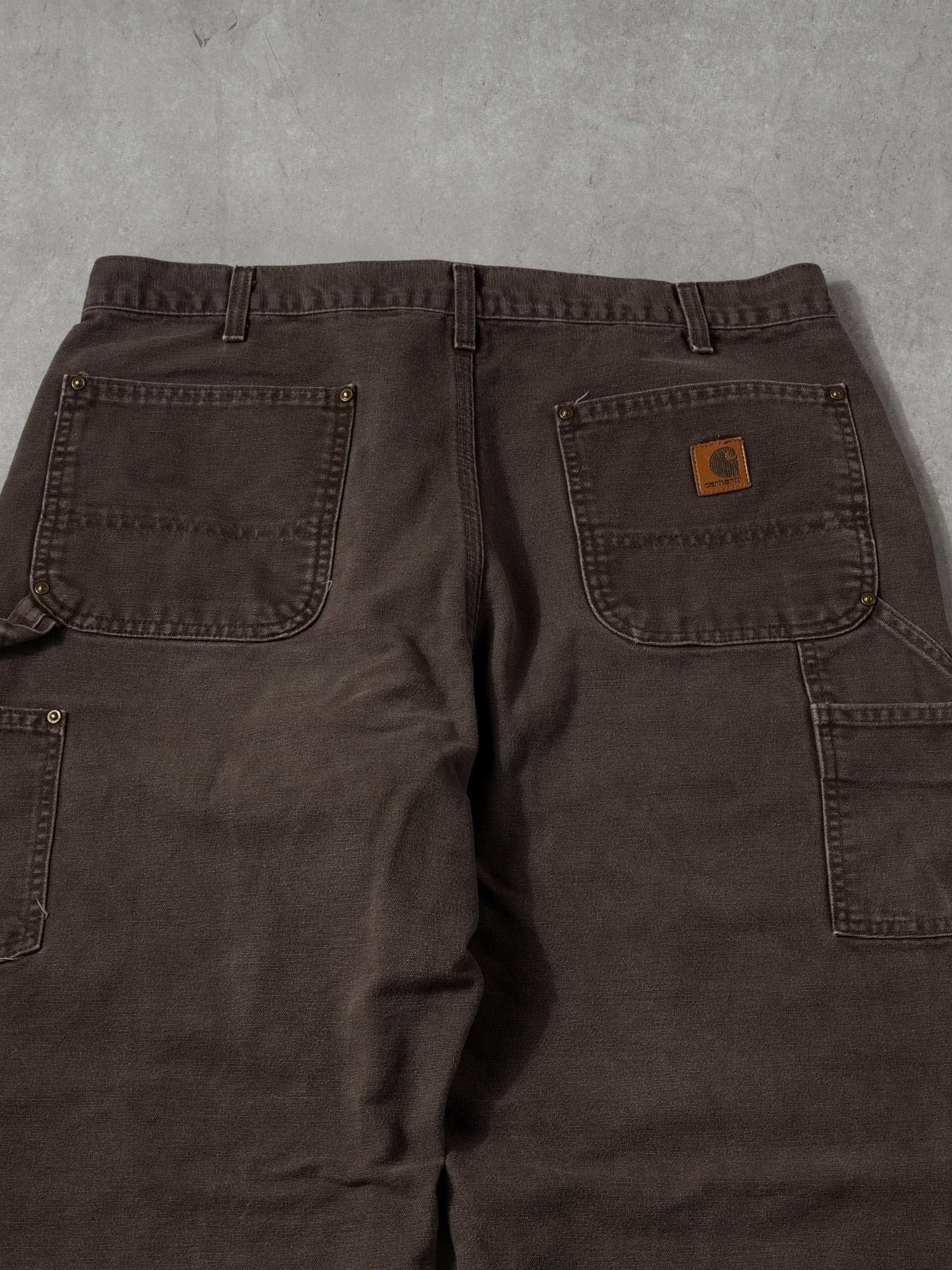 Vintage 90s Brown Carhartt Double Knee Carpenter Pants (38x31)