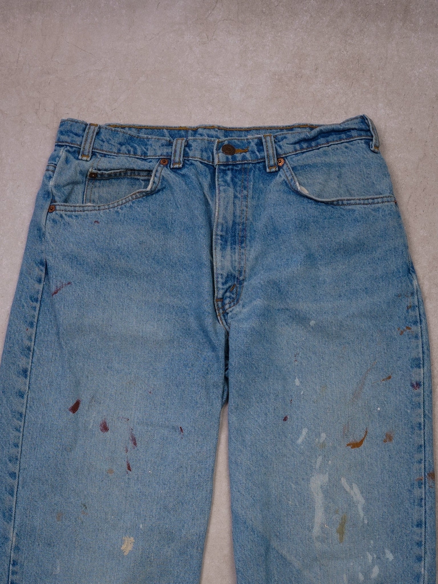 Vintage 70s Light Washed Levi's 634 Rare Denim Jeans  (32x32)