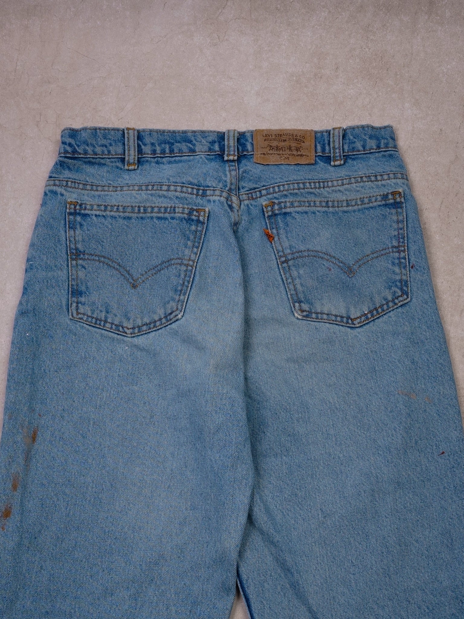 Vintage 70s Light Washed Levi's 634 Rare Denim Jeans  (32x32)