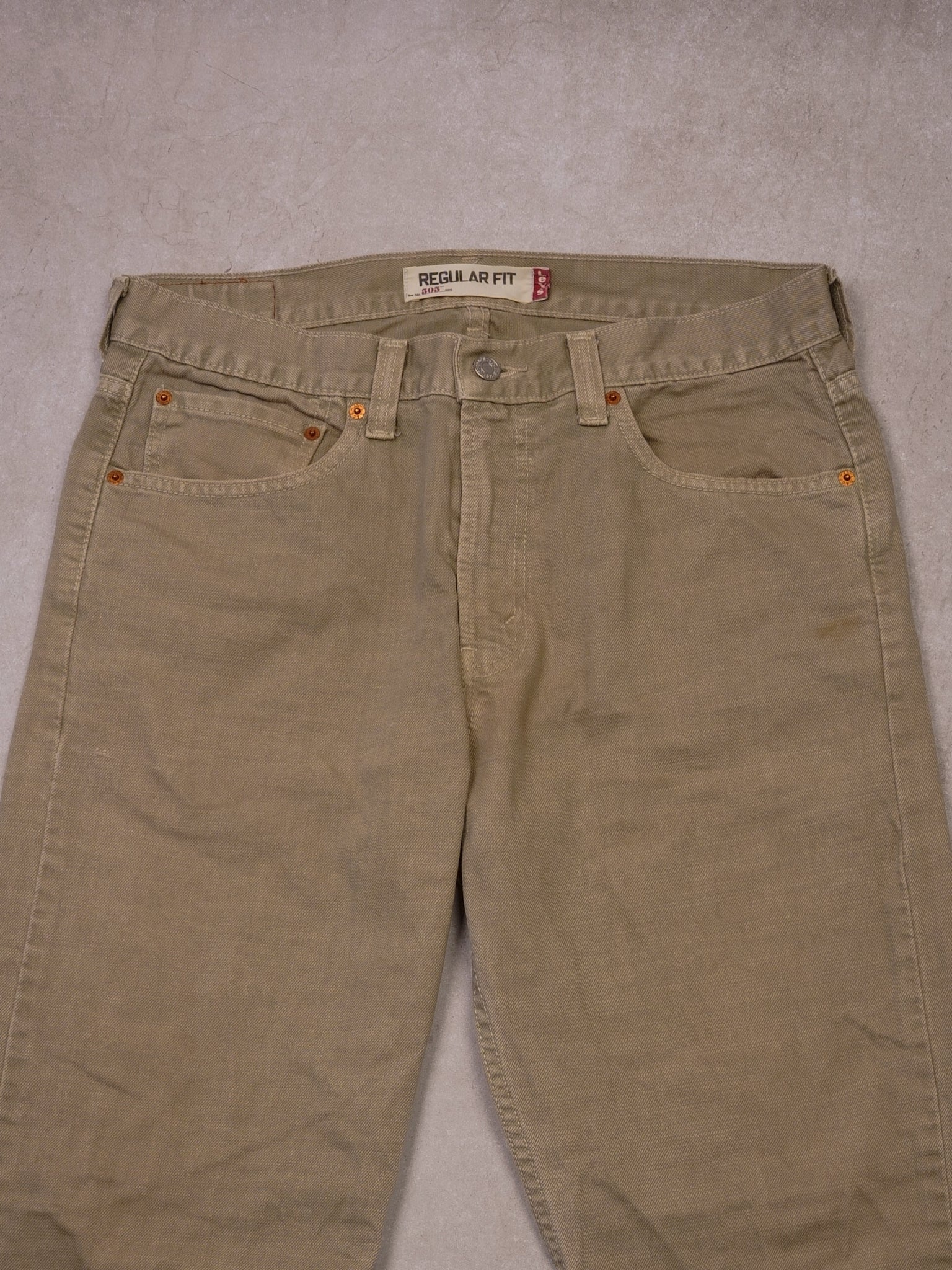 Vintage Y2K Biege Levi's 503 Regular Fit Pants (34x33)