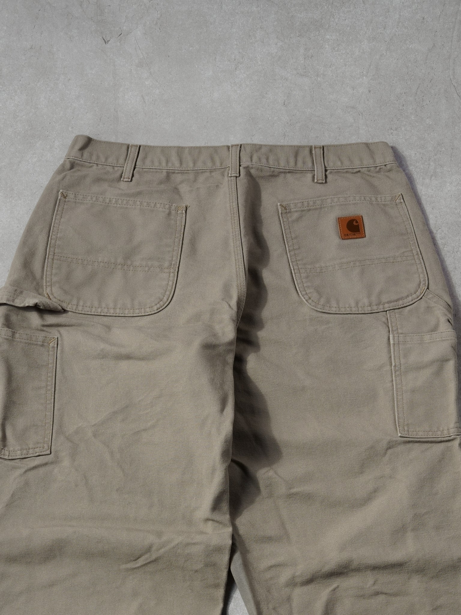 Vintage 90s Beige Carhartt Carpenter Pants (34x31)