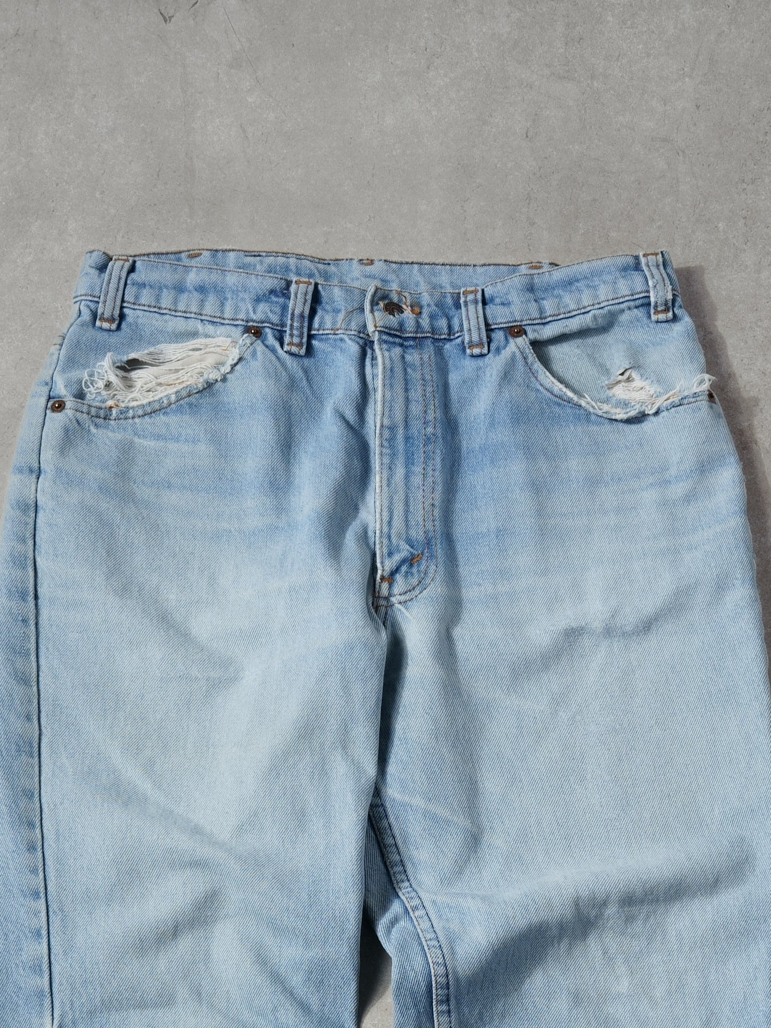Vintage 70s Light Washed Blue Levi's 619 Denim Jeans (32x28)