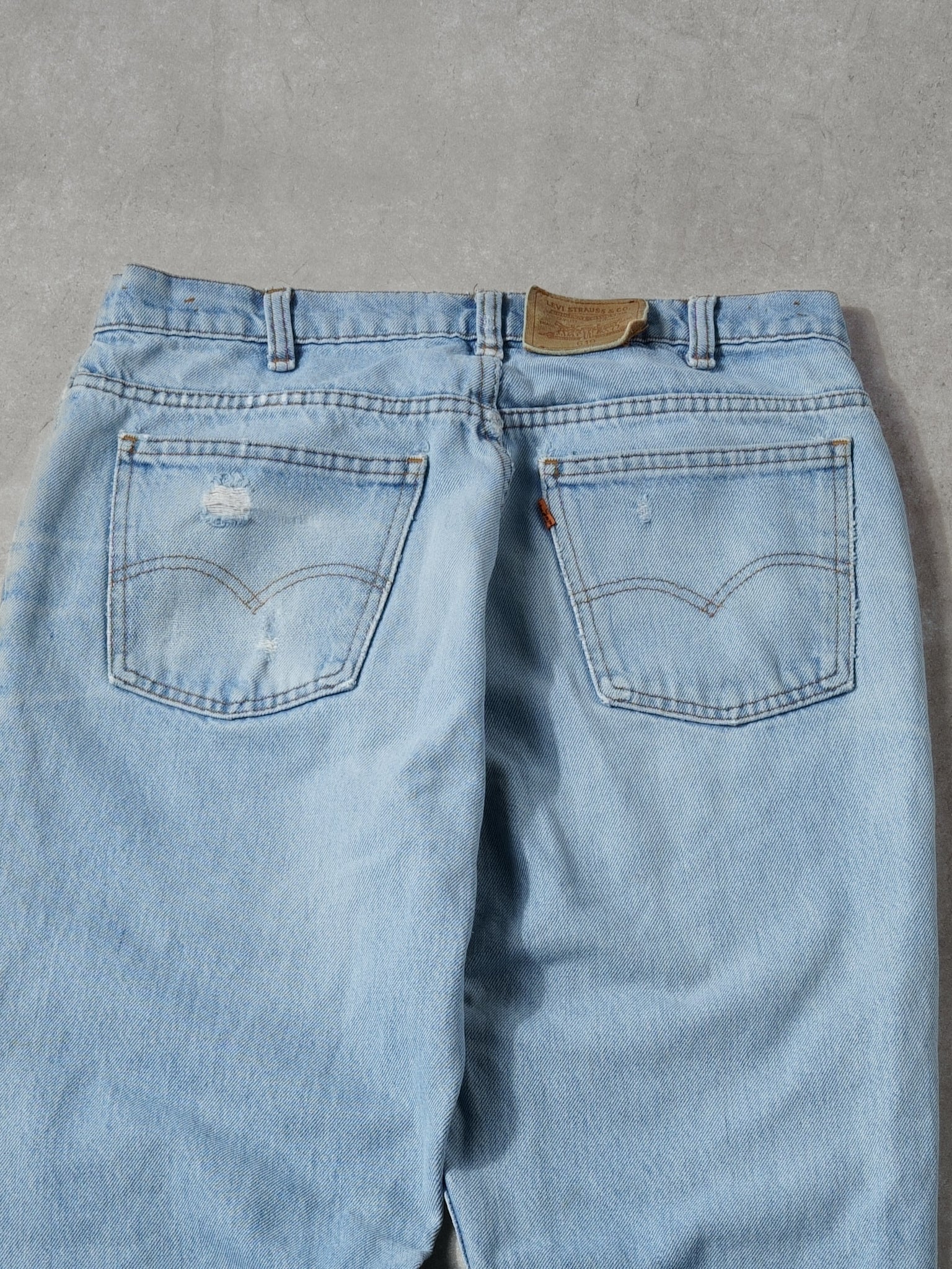 Vintage 70s Light Washed Blue Levi's 619 Denim Jeans (32x28)