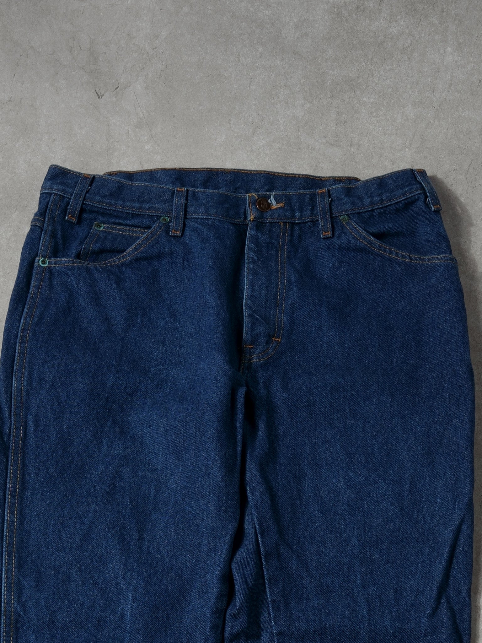 Vintage 90s Dark Blue Dickies Straight Denim Jeans (36x30)