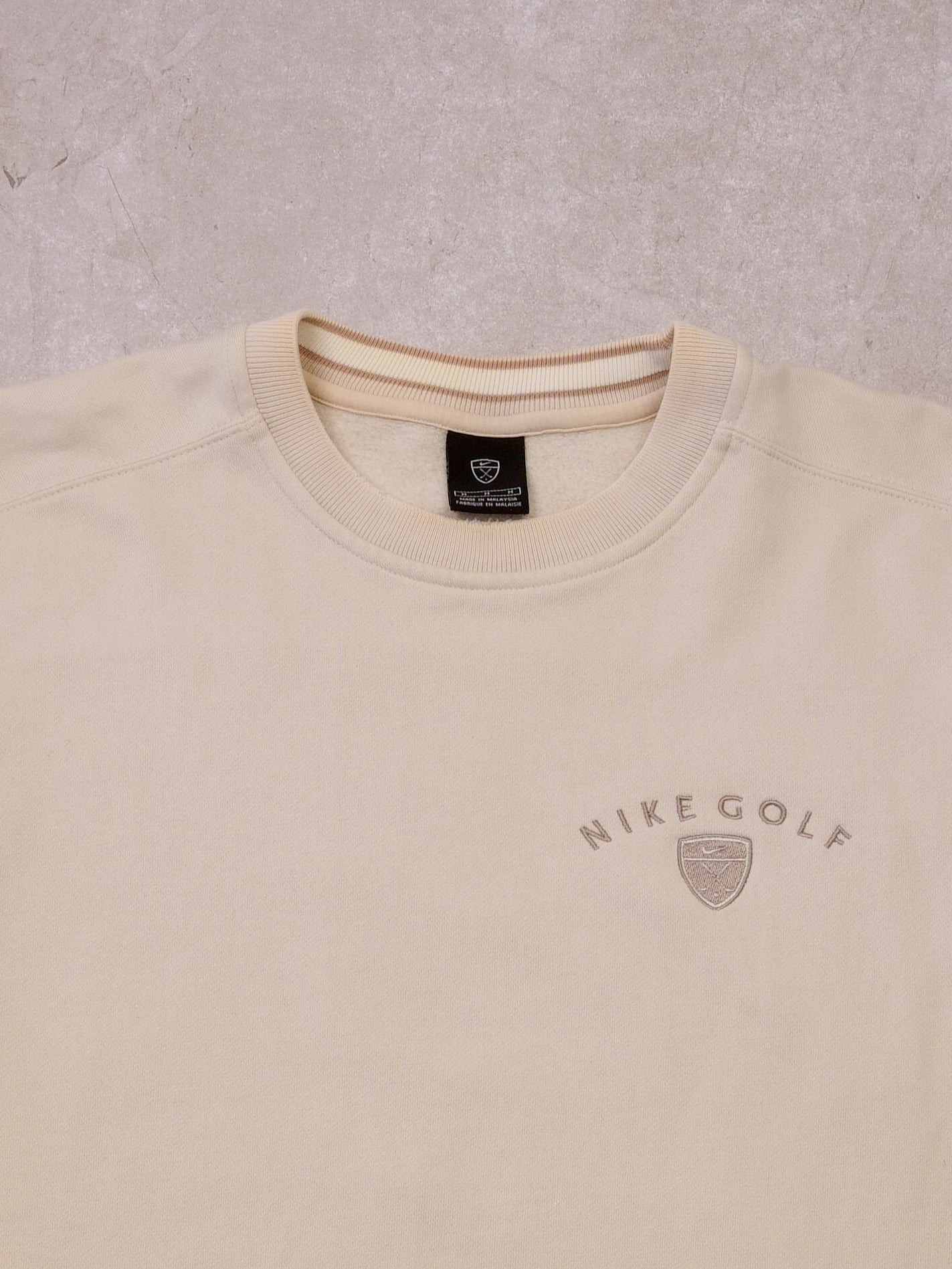 Vintage 90s Cream Nike Golf Crewneck (L)