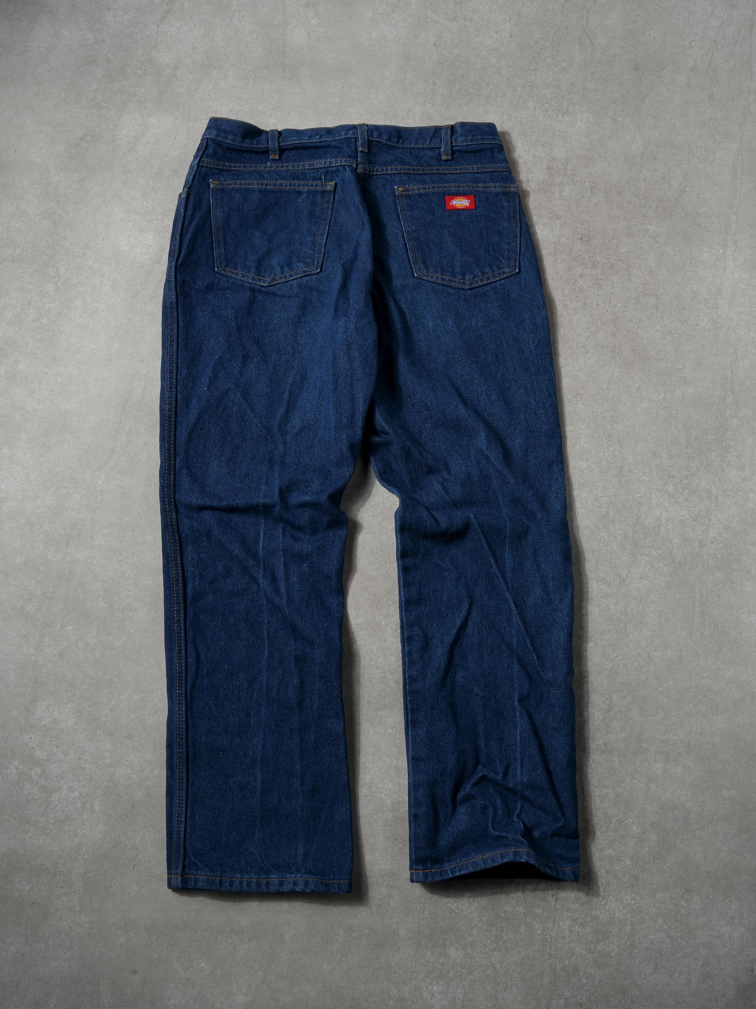 Vintage 90s Dark Blue Dickies Straight Denim Jeans (36x30)
