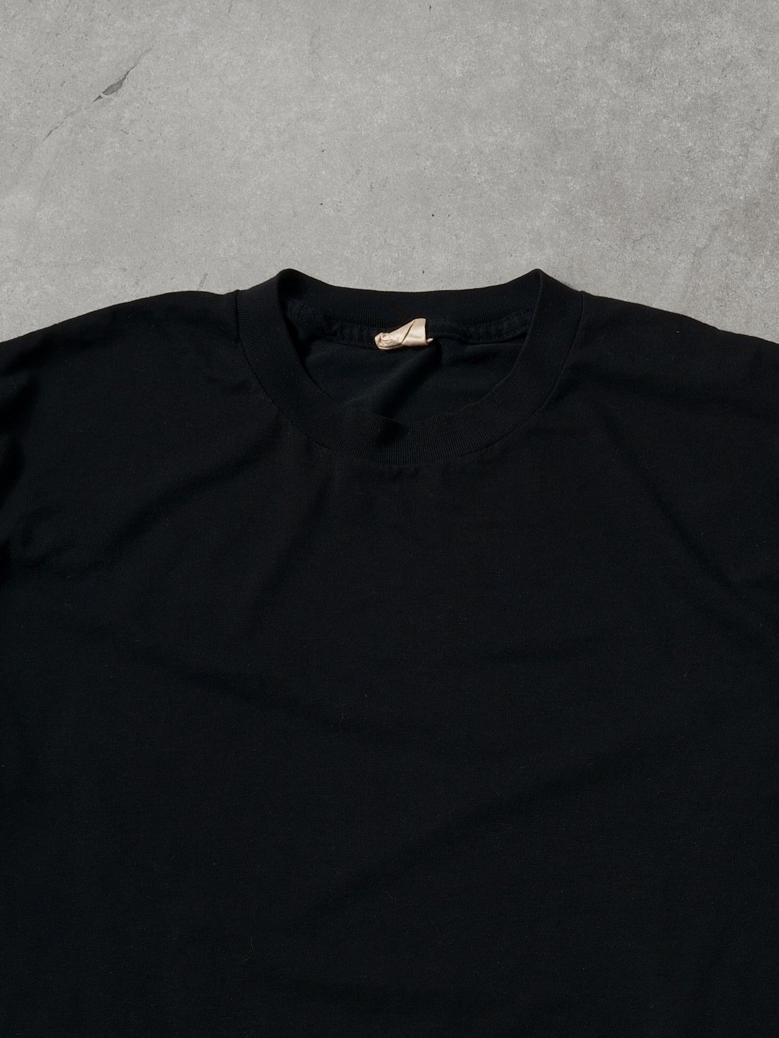 Vintage 90 Black Blank Single Stitched Tee (M)