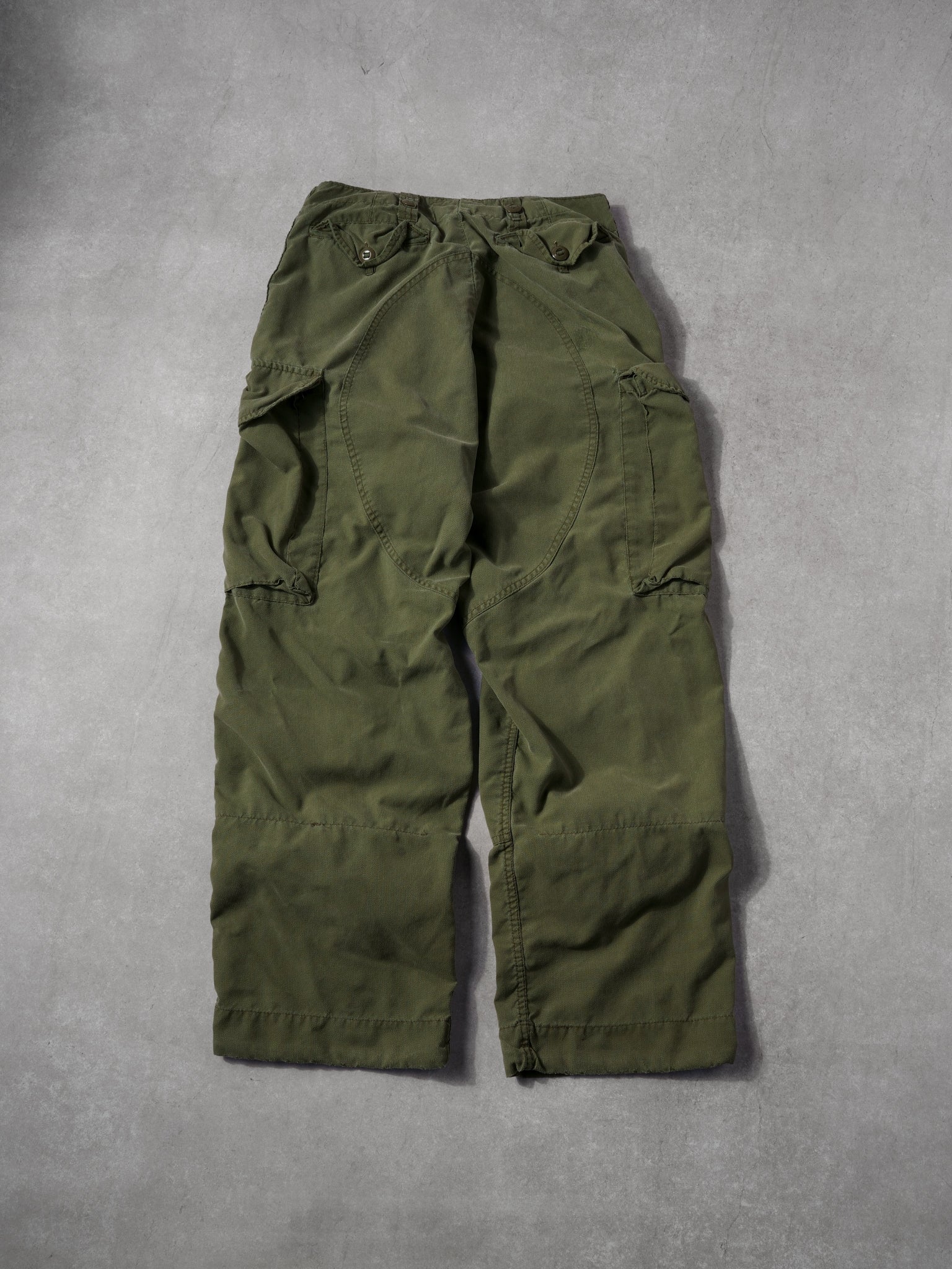 Vintage 80s Army Green Parachute Pants (32x29)