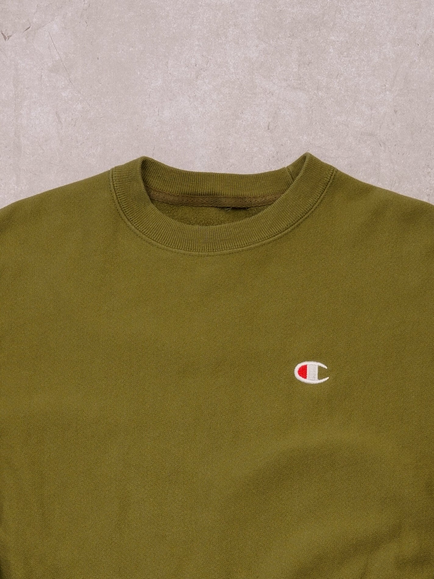 Vintage Juniper Green Champion Reverse Weave Crewneck (M/L)