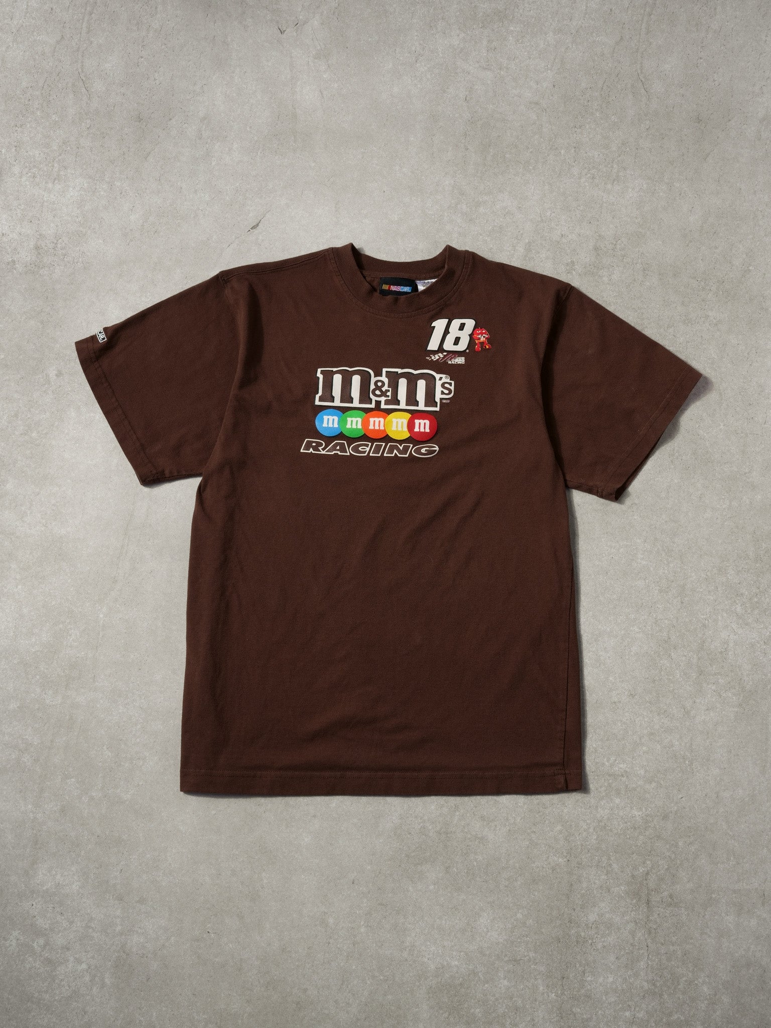 Vintage Y2k Brown M&M Racing Joe Gibbs Racing #18 Graphic Tee (S)