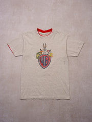 Vintage 90s Grey + Red Warner Bros Looney Tunes Graphic Tee (S)