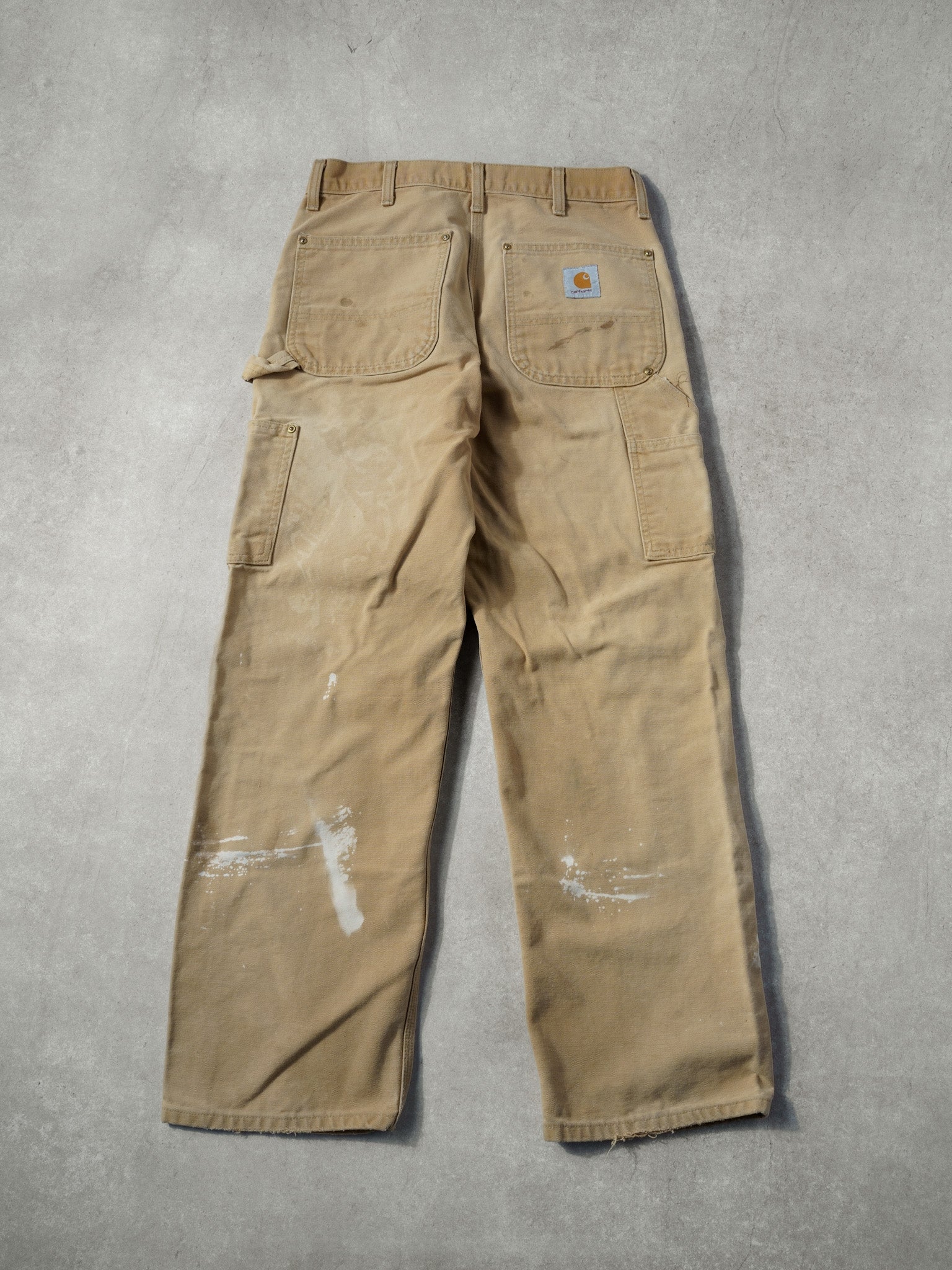Vintage 90s Khaki Carhartt Double Knee Carpenter Pants (32x29)