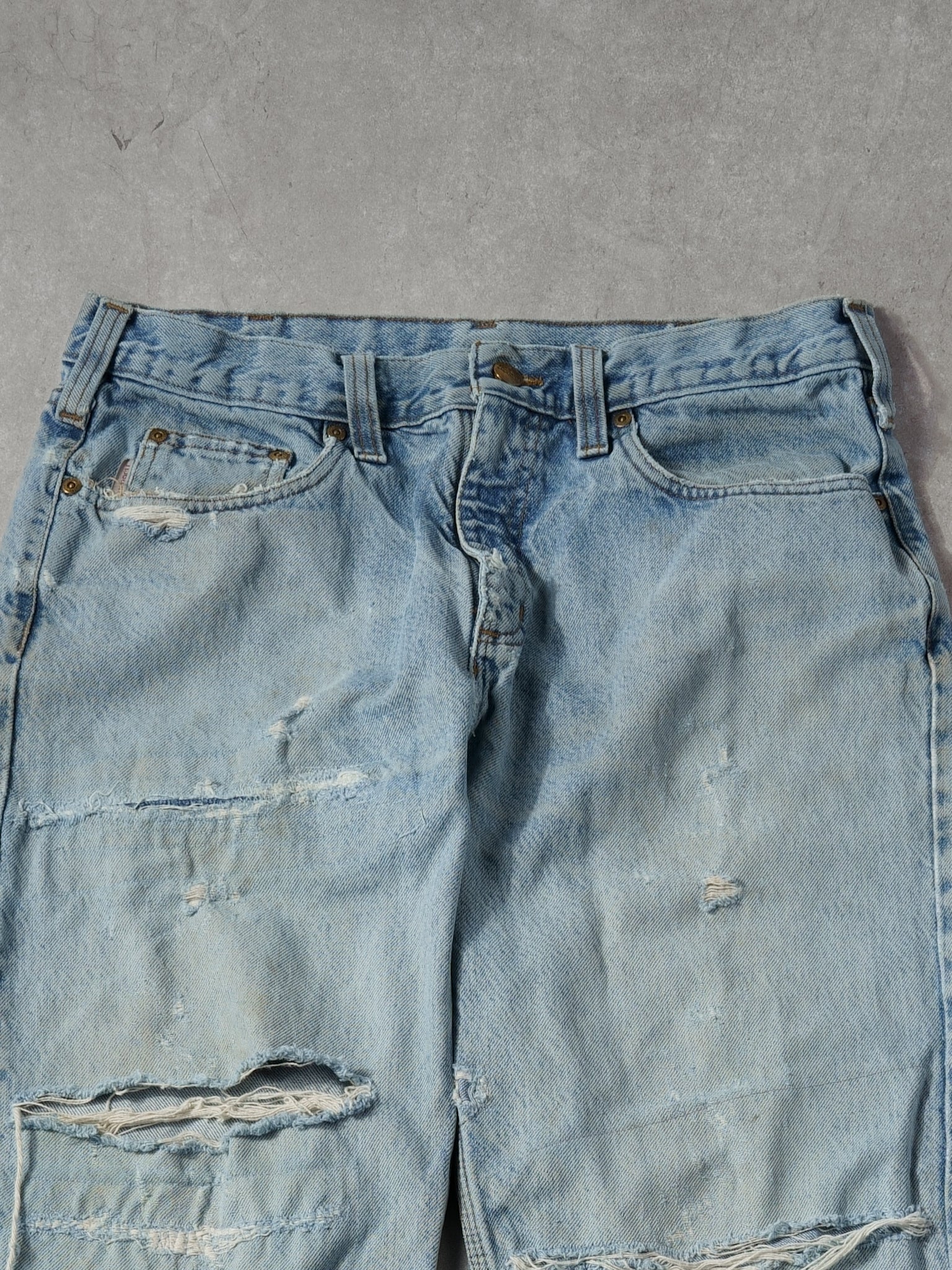 Vintage 90s Light Wash Carhartt Denim Jeans (34x32)