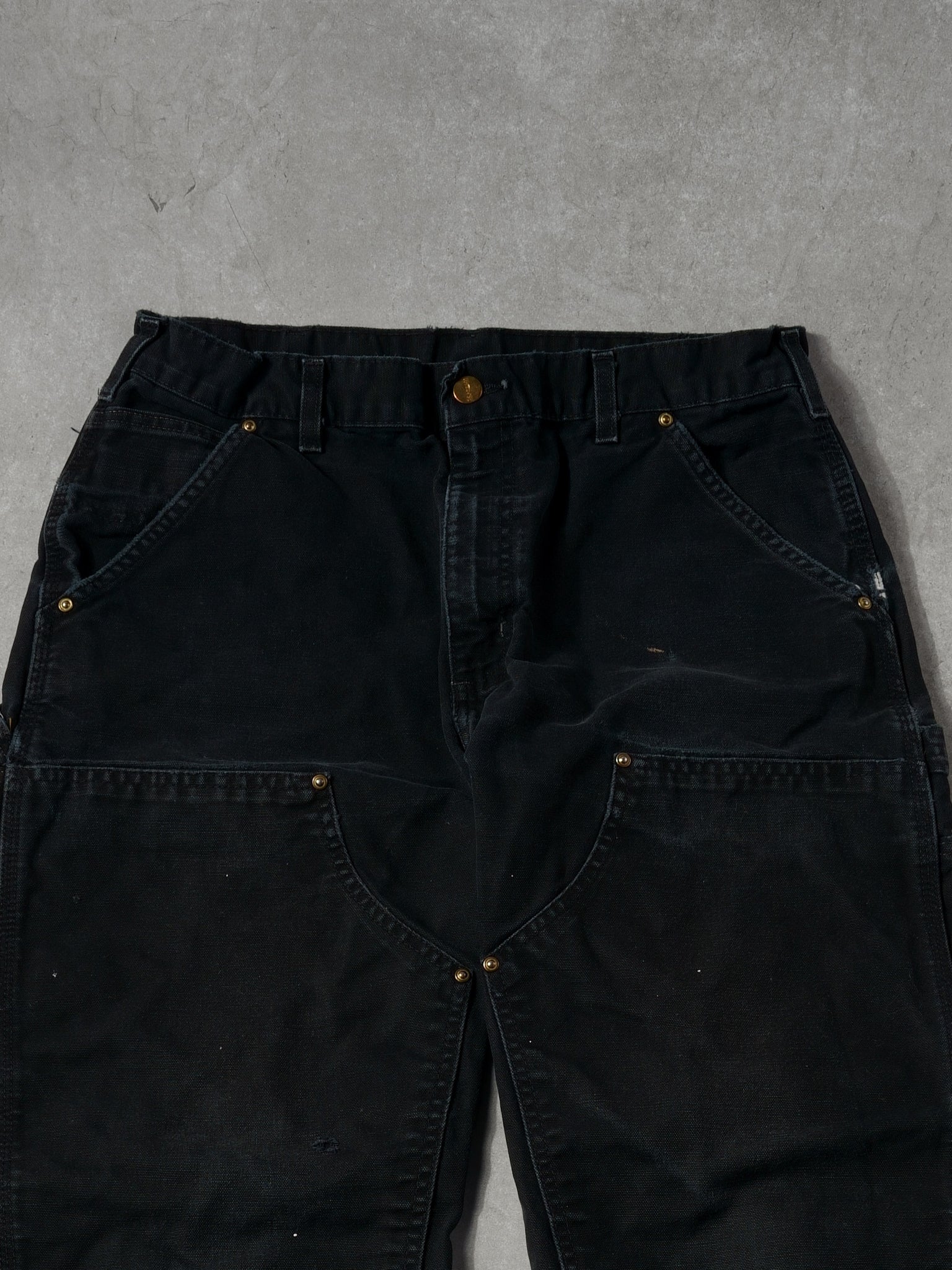 Vintage 90s Black Carhartt Double Knee Carpenter Pants (34x31)