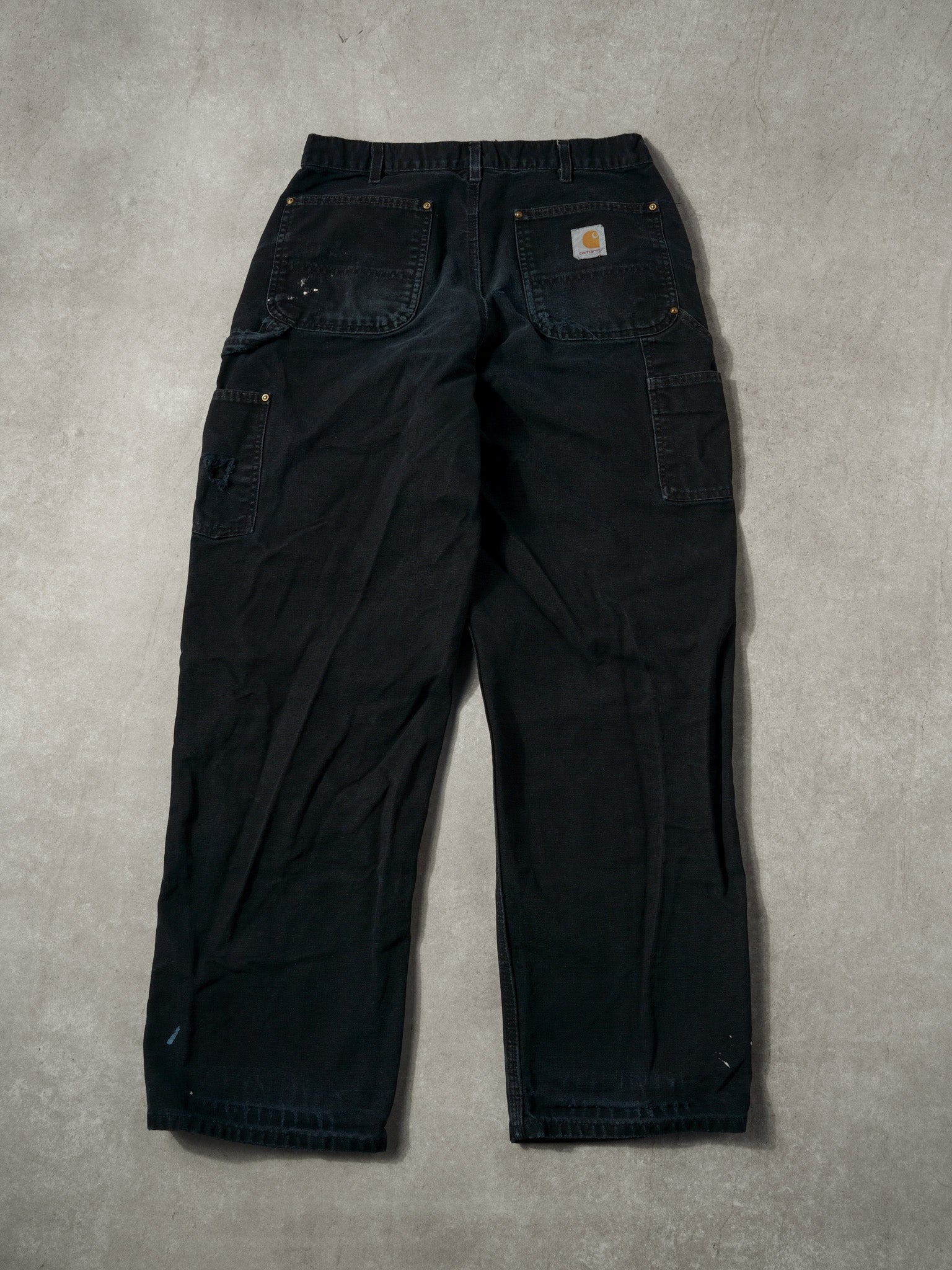 Vintage 90s Black Carhartt Double Knee Carpenter Pants (34x31)