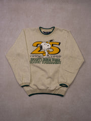 Vintage 90s Grey and Green Snoopy 25th Senior World Hockey Tournament (S/M)