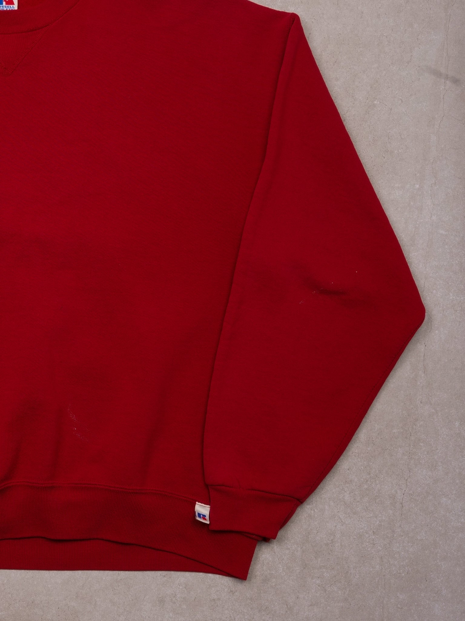 Vintage 90s Red Russell Athletics Blank Crewneck (XL)