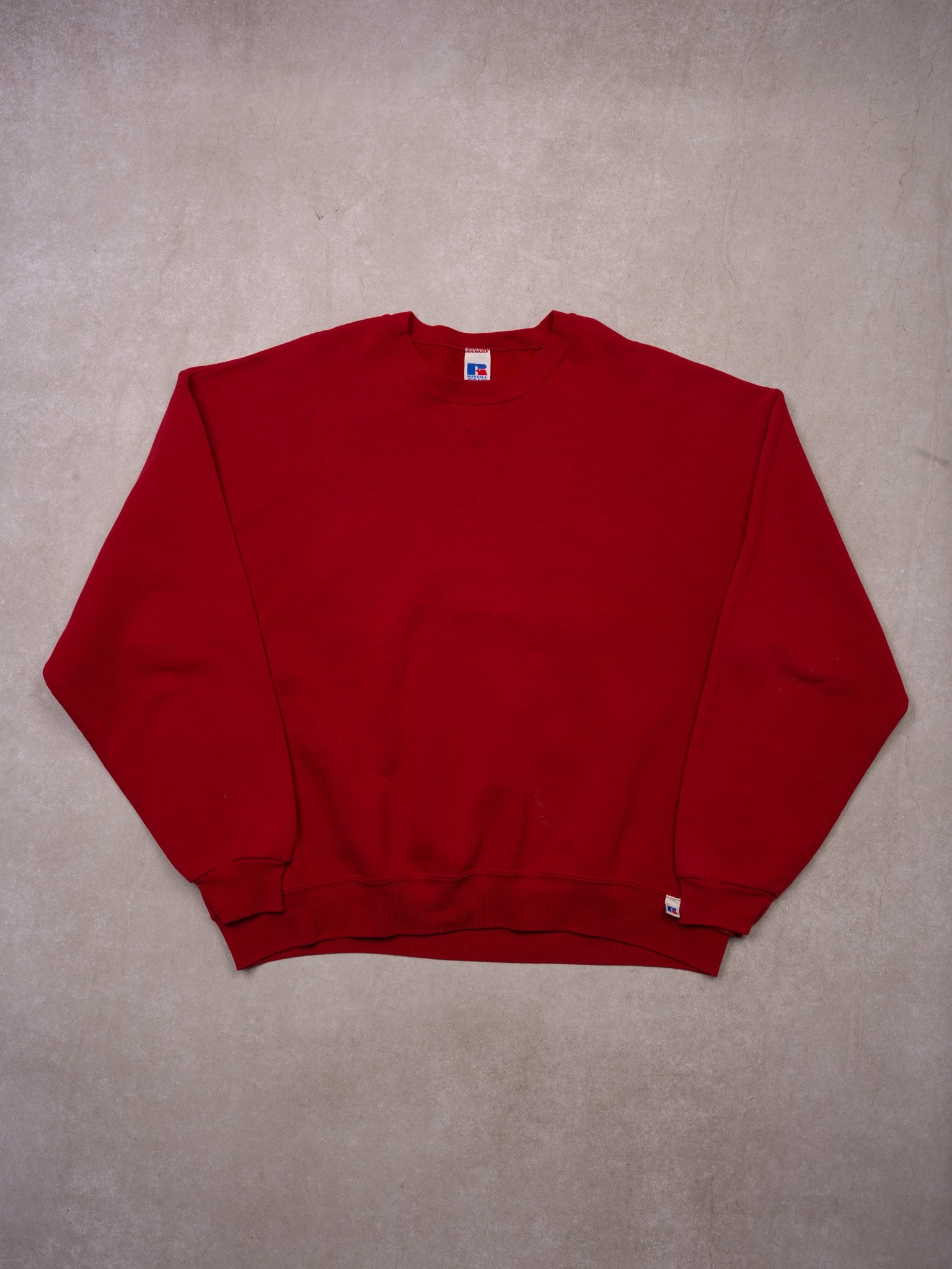 Vintage 90s Red Russell Athletics Blank Crewneck (XL)