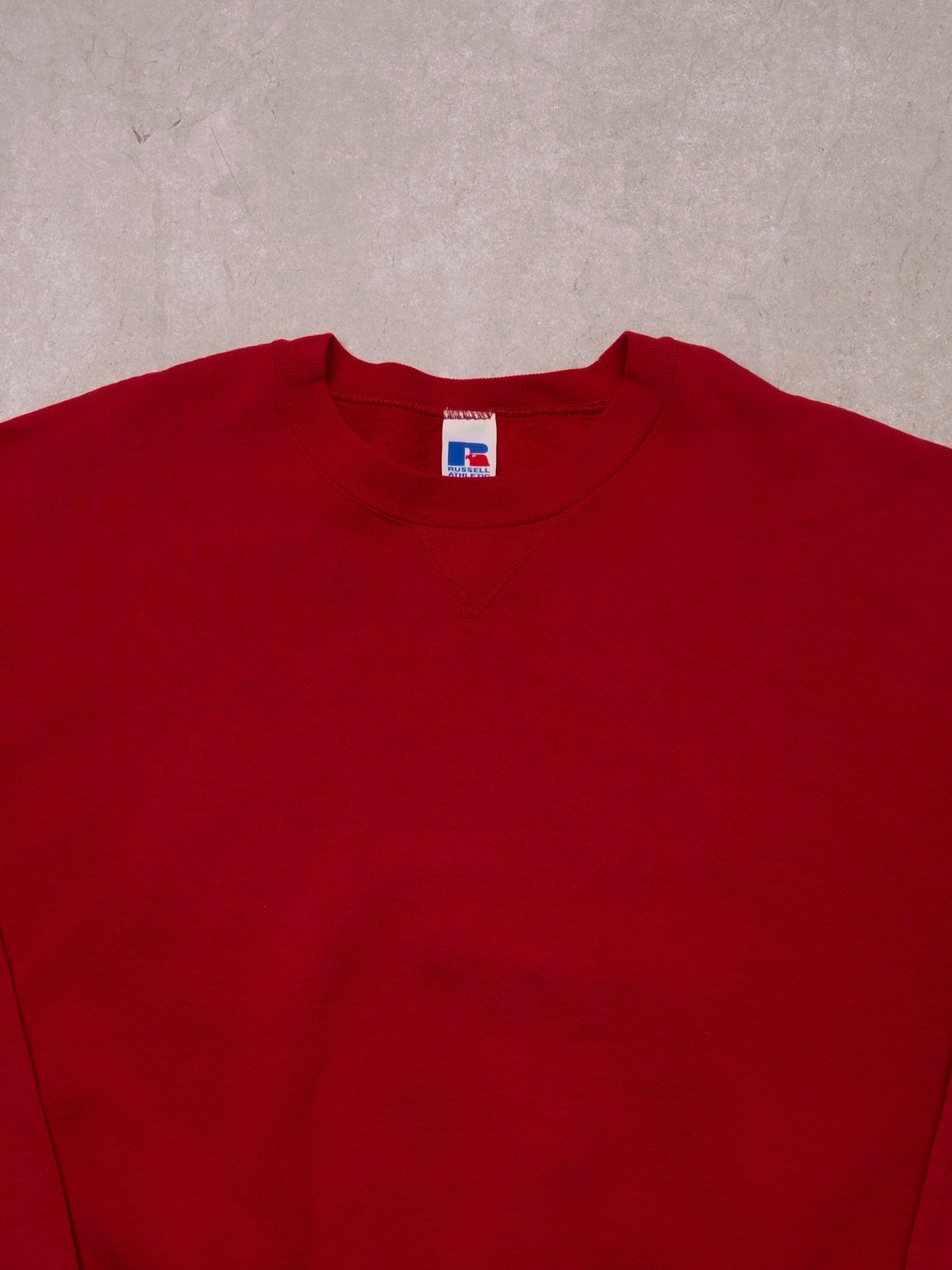 Vintage 90s Red Russell Athletics Blank Crewneck (XL)