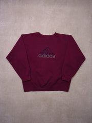 Vintage 90s Maroon Adidas Crewneck (M/L)