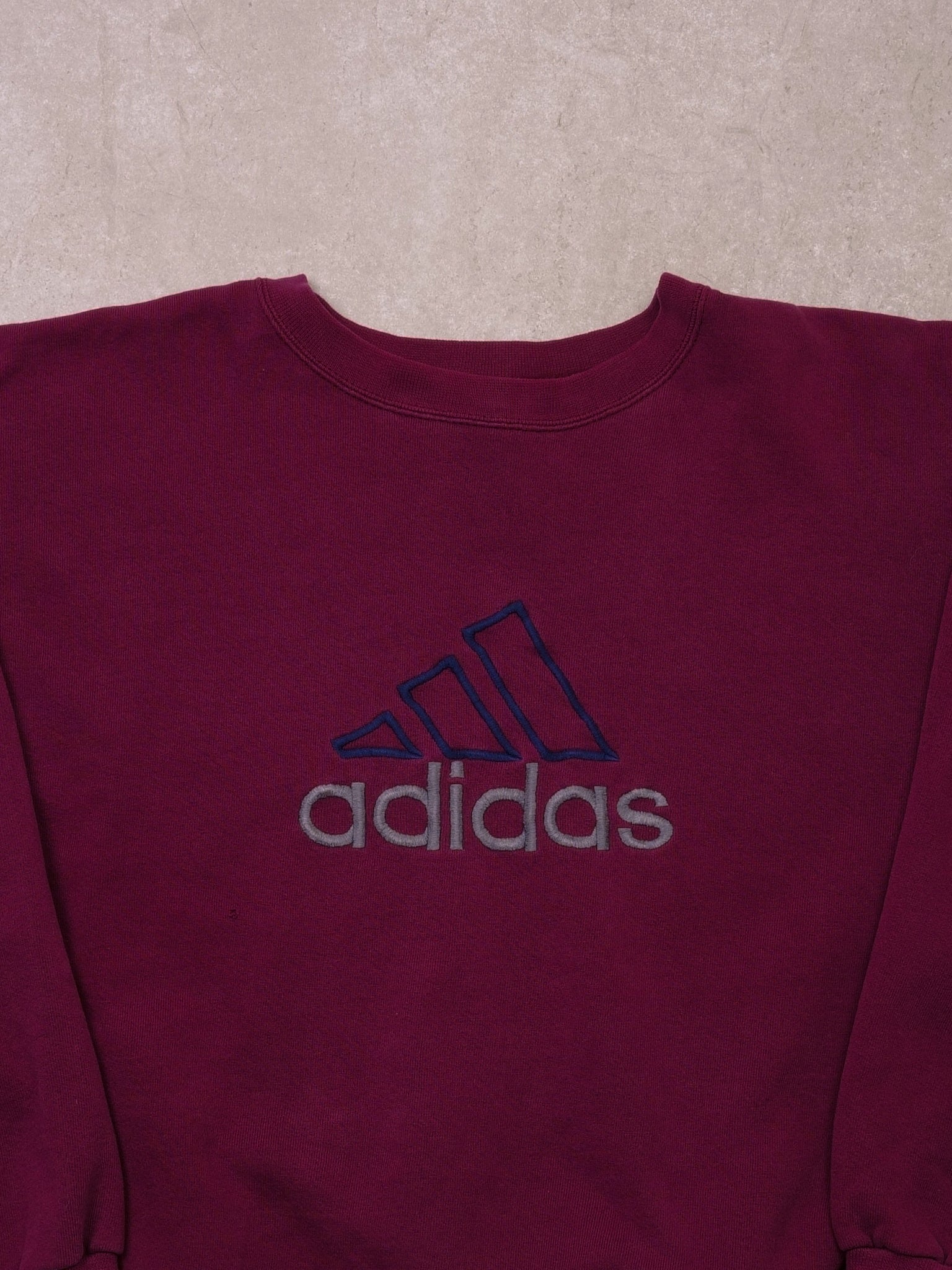 Vintage 90s Maroon Adidas Crewneck (M/L)