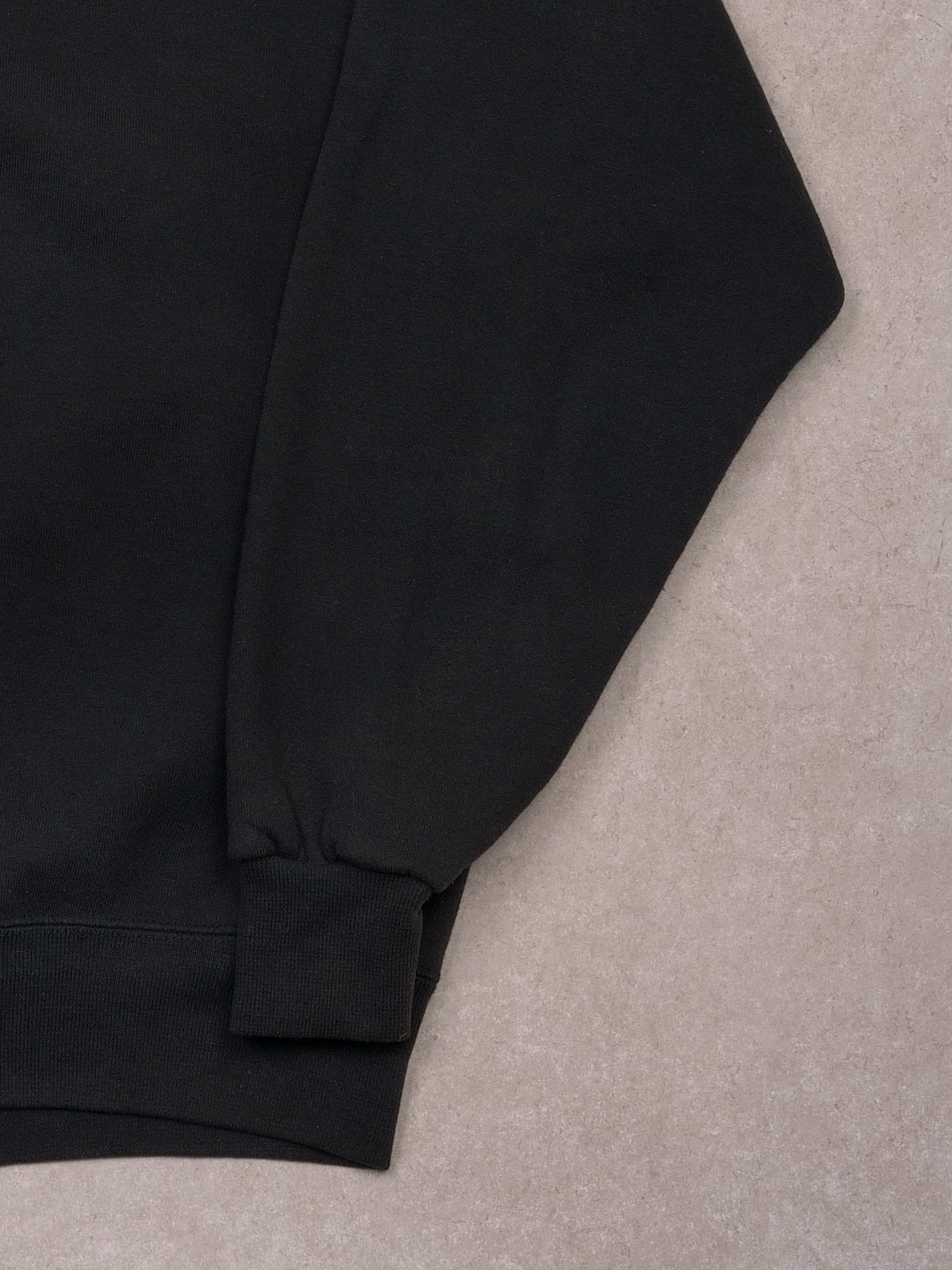 Vintage 90s Sunfaded Black Bike Brand Blank Crewneck (M/L)