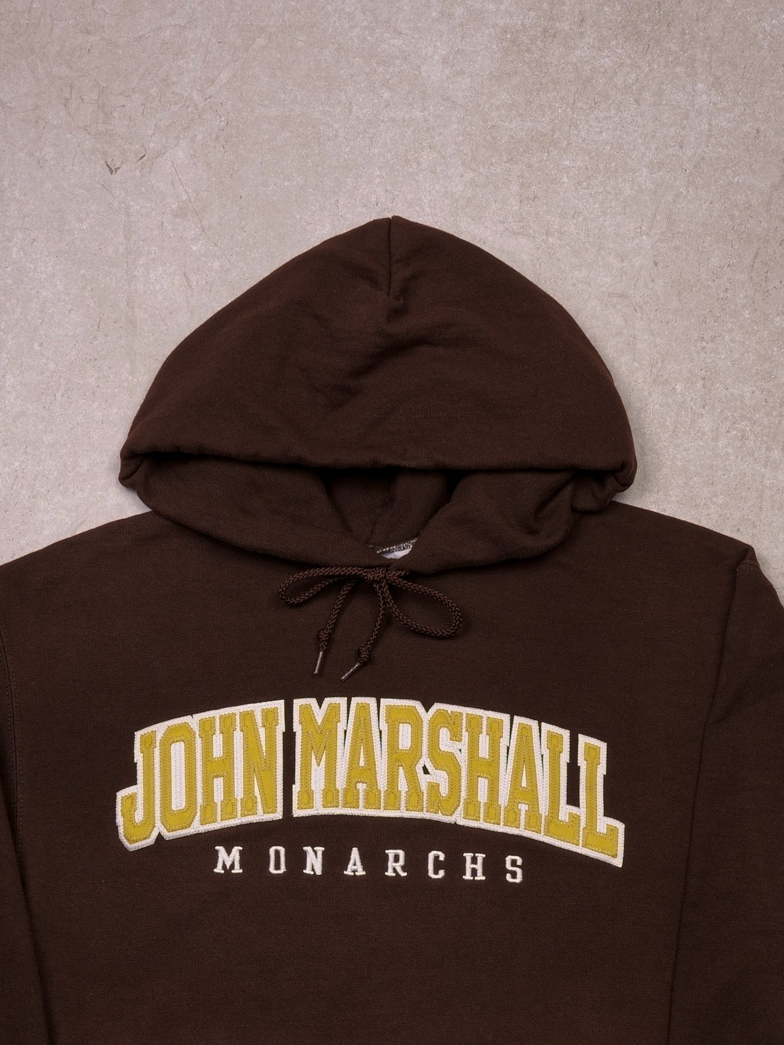 Vintage Brown John Marshall Monarchs Champion Hoodie (M)