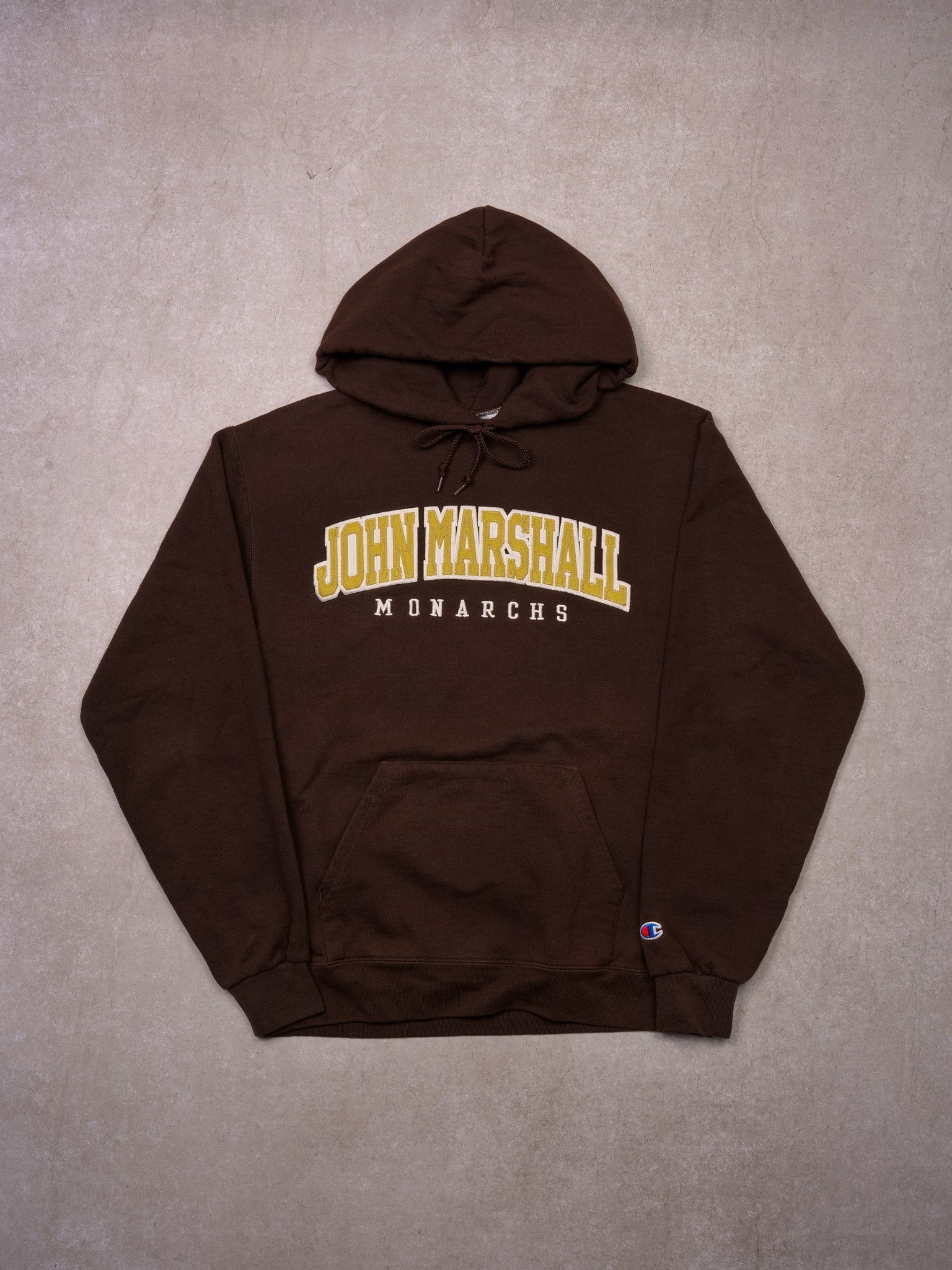 Vintage Brown John Marshall Monarchs Champion Hoodie (M)