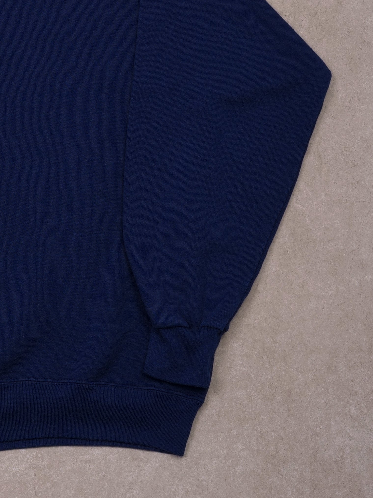 Vintage 90s Navy Blue Tultex Blank Turtleneck (M)