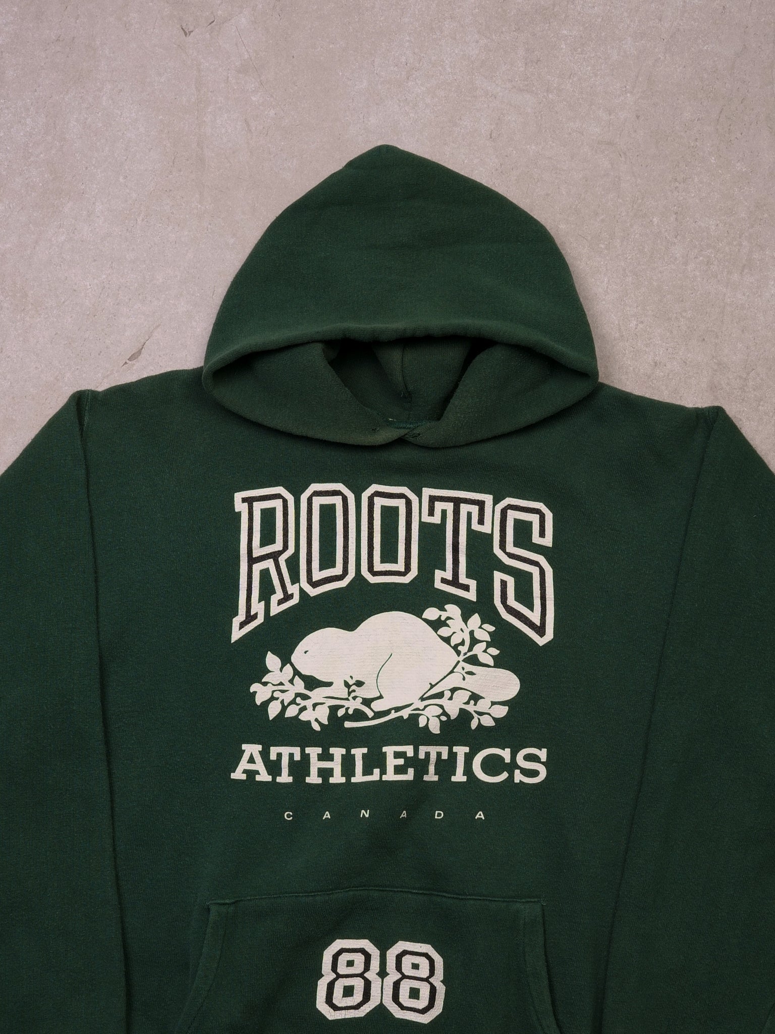 Vintage 90s Oak Green Roots Athletics 88 Hoodie (L/XL)
