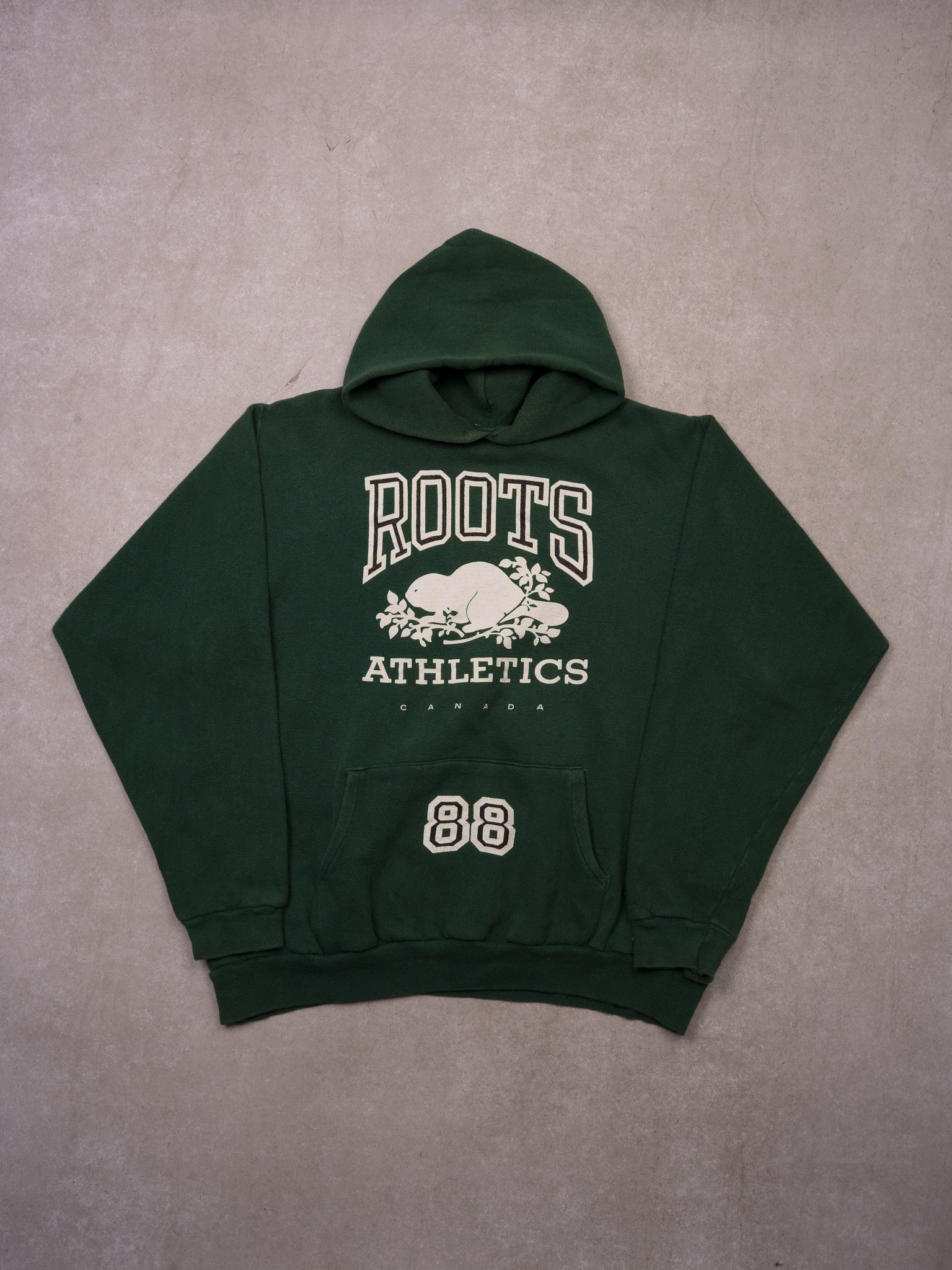 Vintage 90s Oak Green Roots Athletics 88 Hoodie (L/XL)