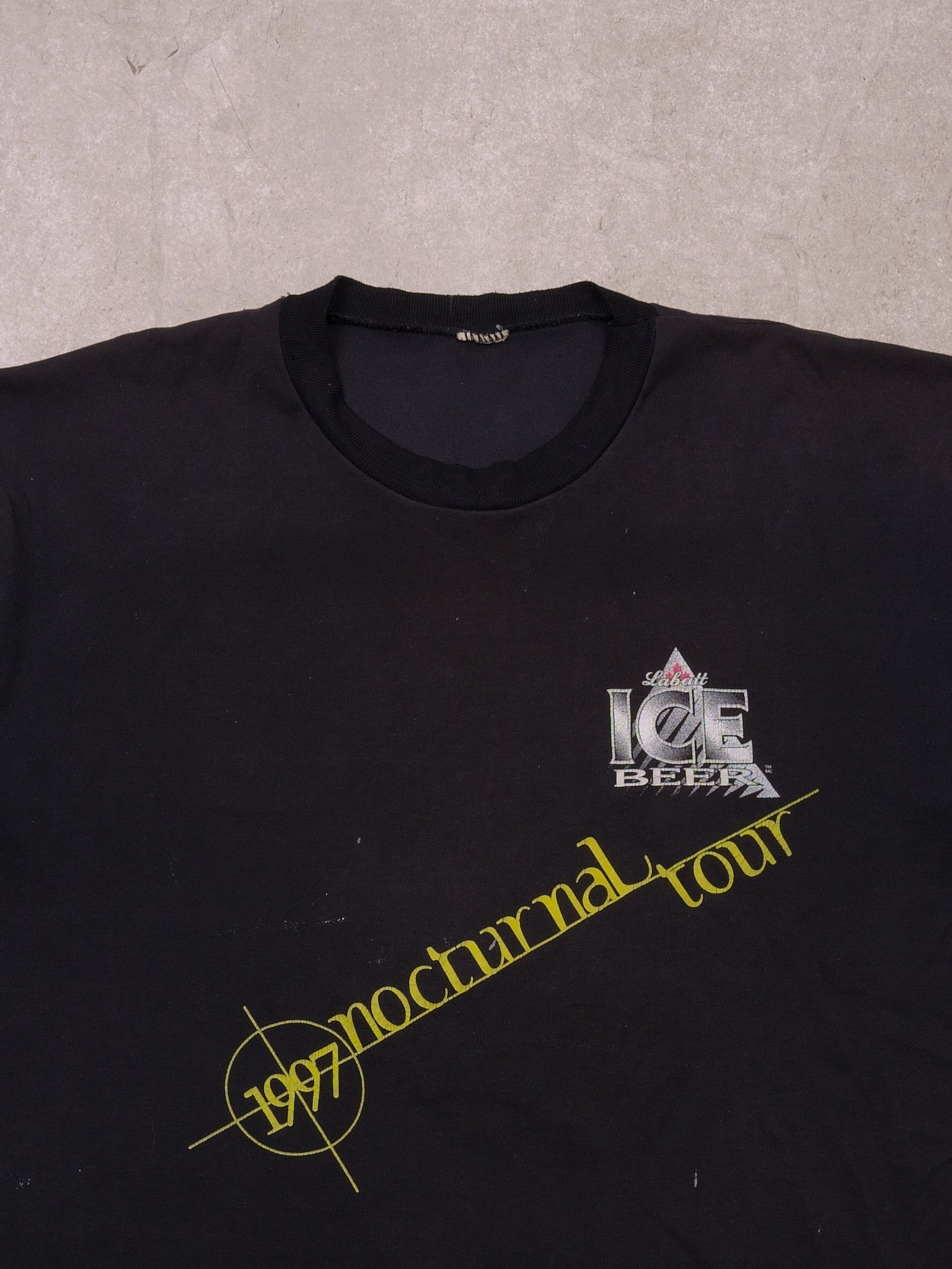 Vintage 97' Sunfaded Black KISS Nocturnal Tour Tee (L)