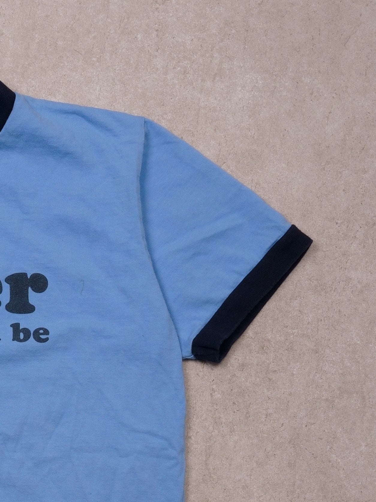 Vintage 90s Baby Blue "Hotter than I should be" Tee (M)