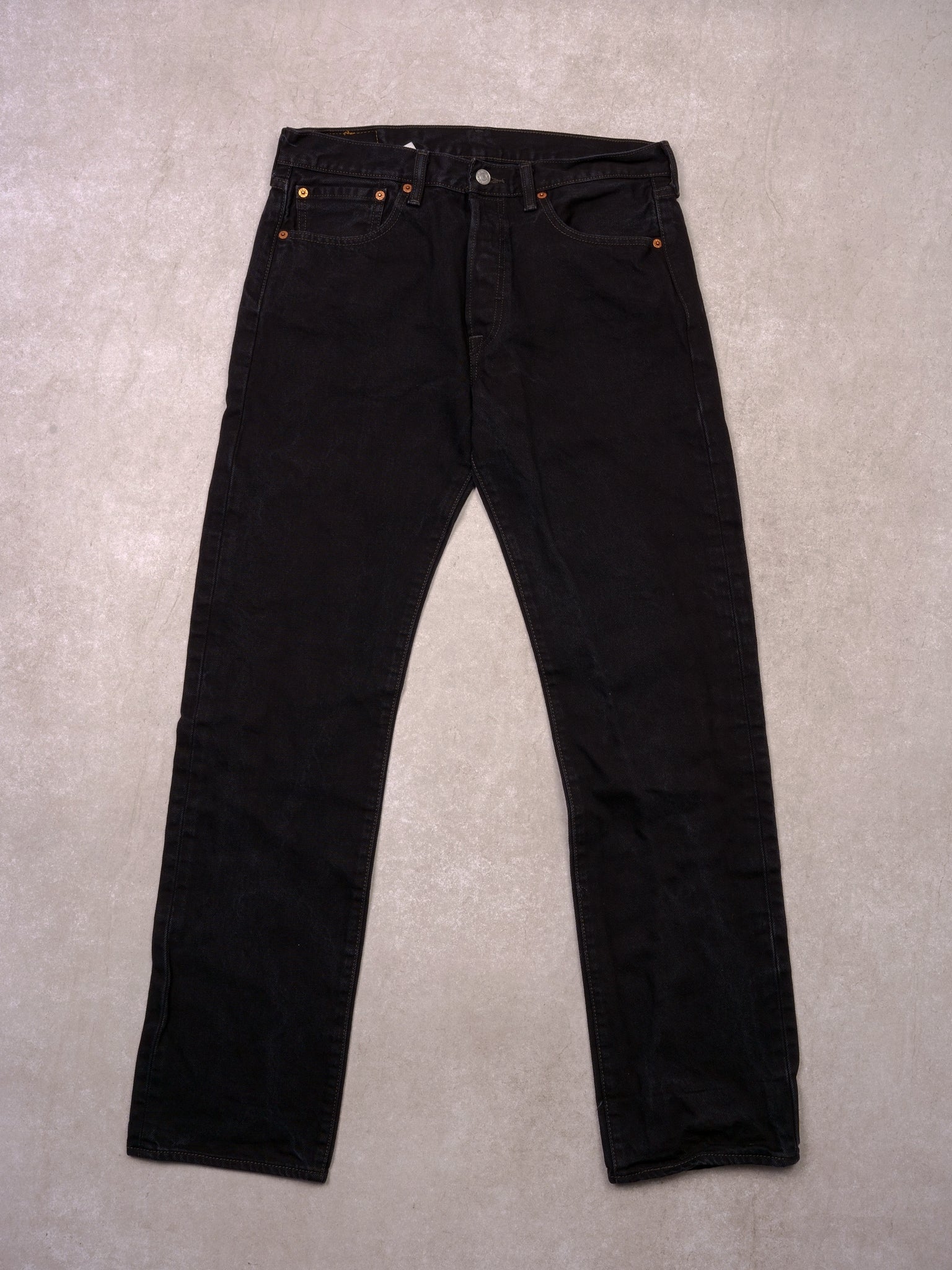 Vintage 90s Black Levi's 501 Regular fit Denim Jeans (32x32)